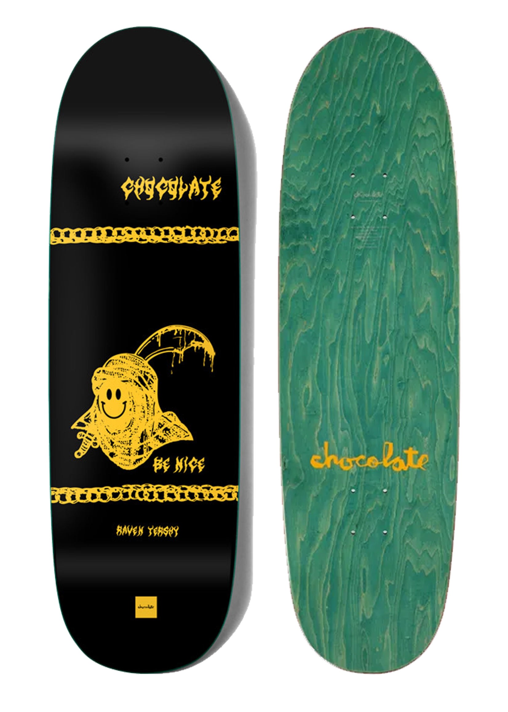 Chocolate Skateboards Chocolate - Pro Raven Tershy - Be Nice One-Off WR41 Deck  9.25"