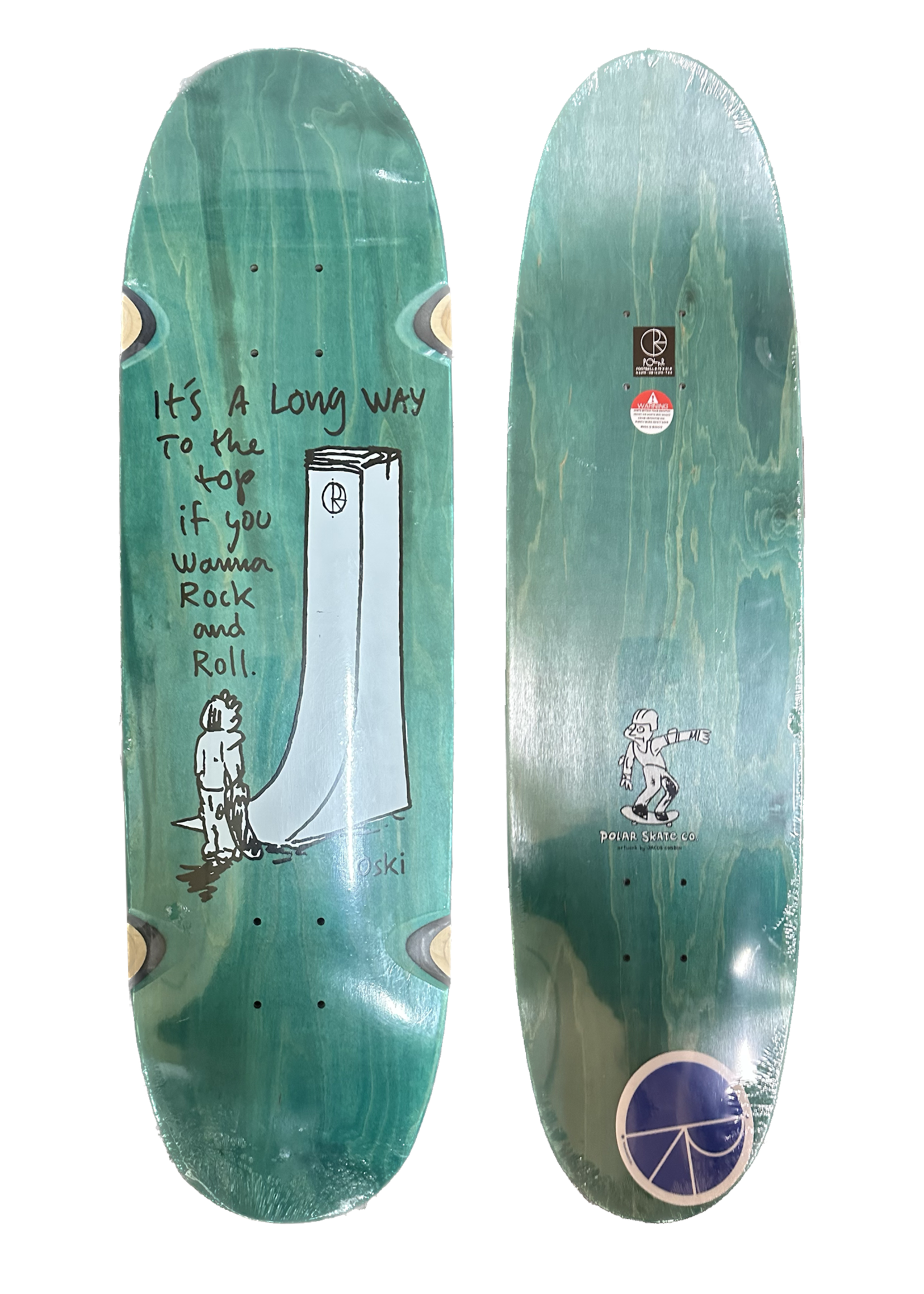 Polar Skate Co. POLAR - Oskar Rozenberg Rock & Roll WheelWells Football Shape - 8.75"