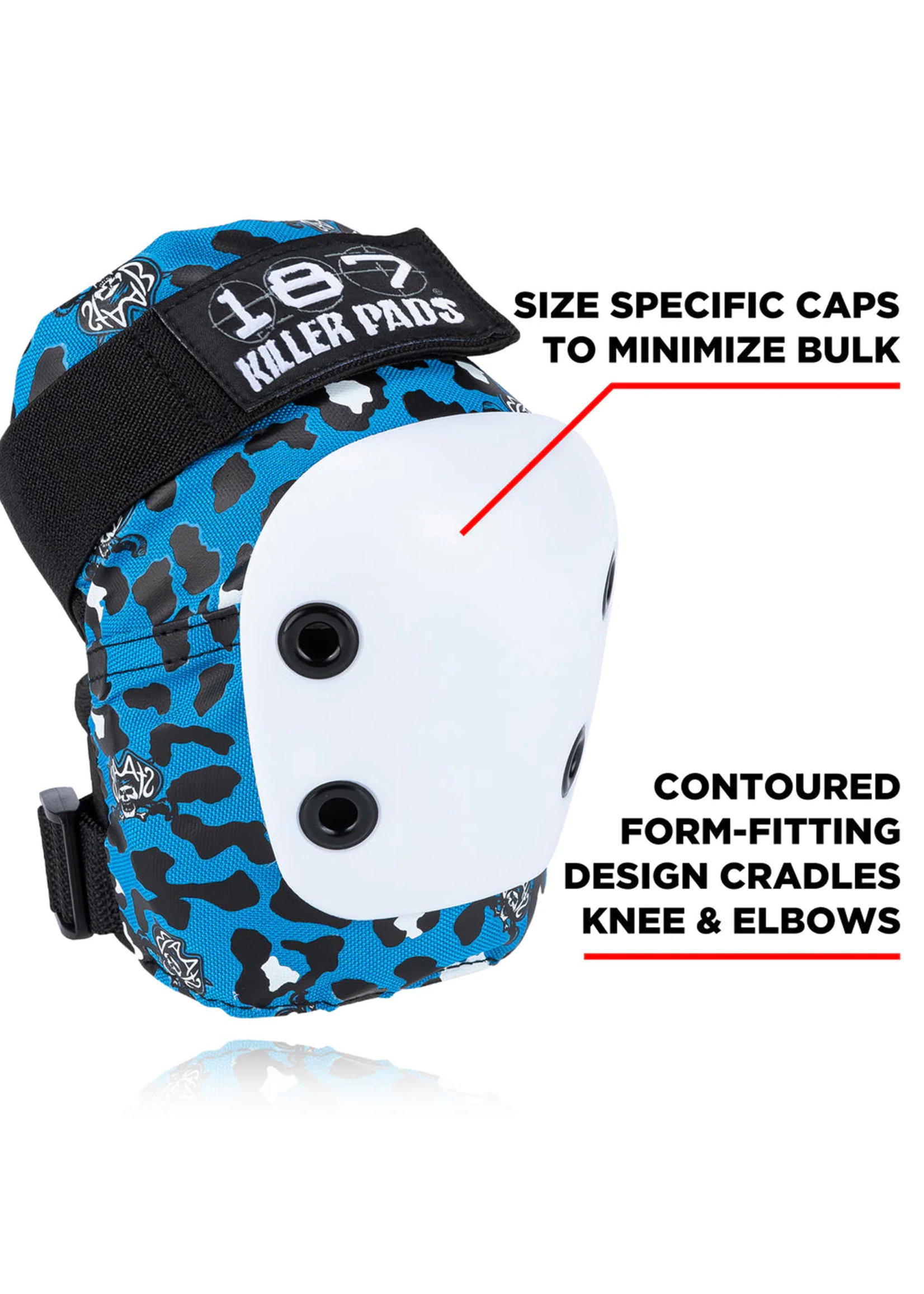 187 KILLER PADS 187 KILLER PADS -  Six Pack Staab Blue Leopard Print - Junior
