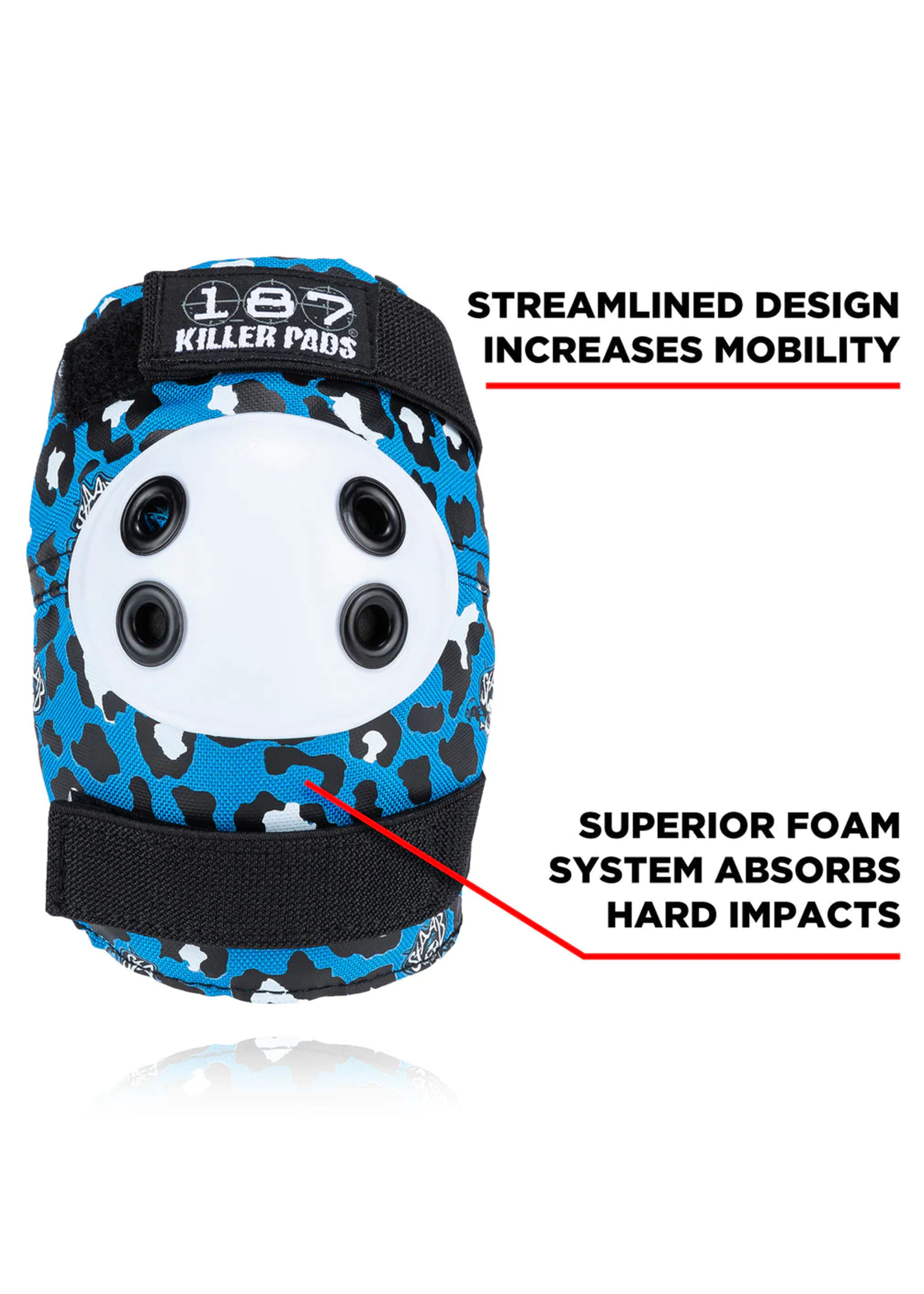 187 KILLER PADS 187 KILLER PADS -  Six Pack Staab Blue Leopard Print - Junior