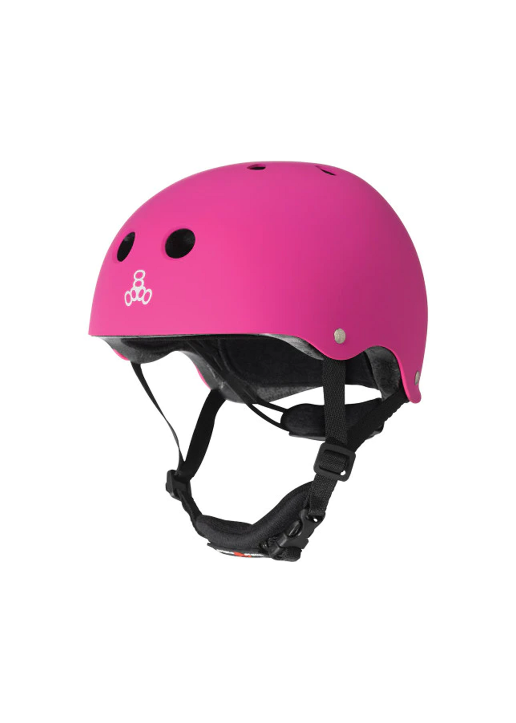 Triple 8 TRIPLE 8 LIL 8 CERTIFIED YOUTH HELMET NEON PINK RUBBER