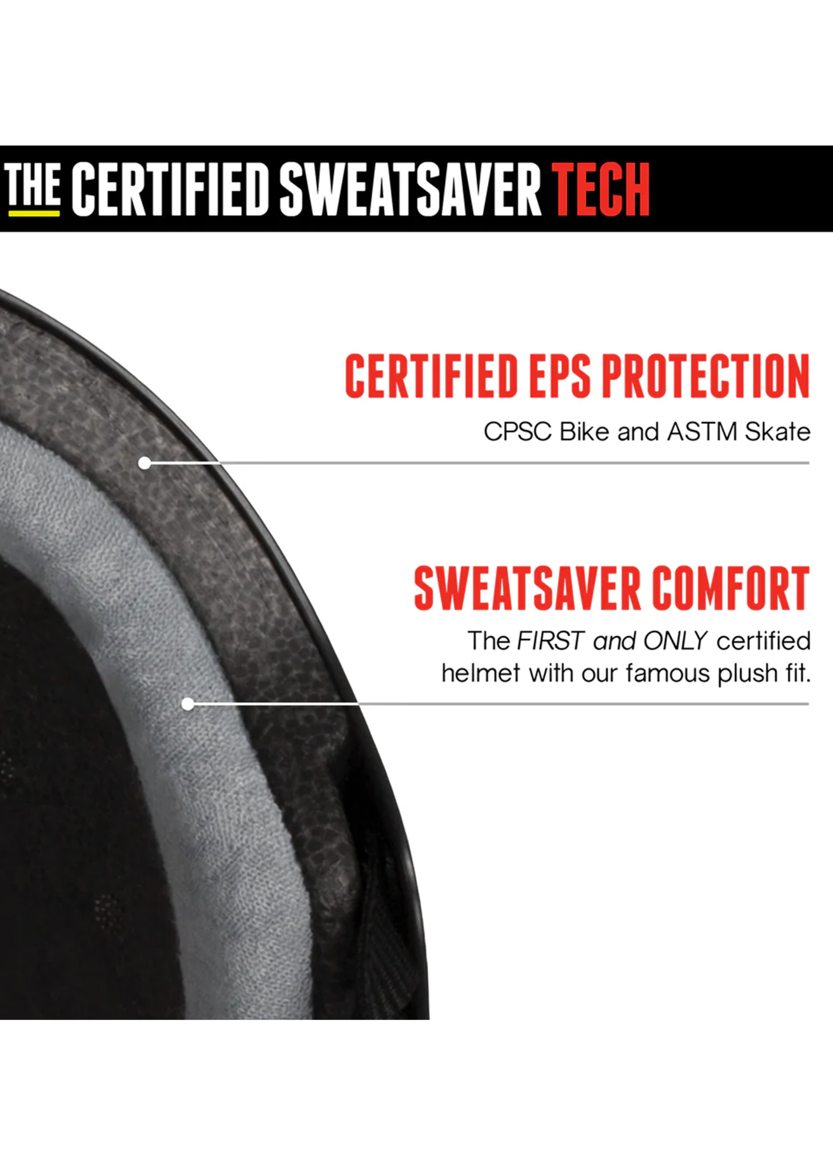 Triple 8 TRIPLE 8 - The Certified Helmet Sweat Saver Street Plant Black Rubber -