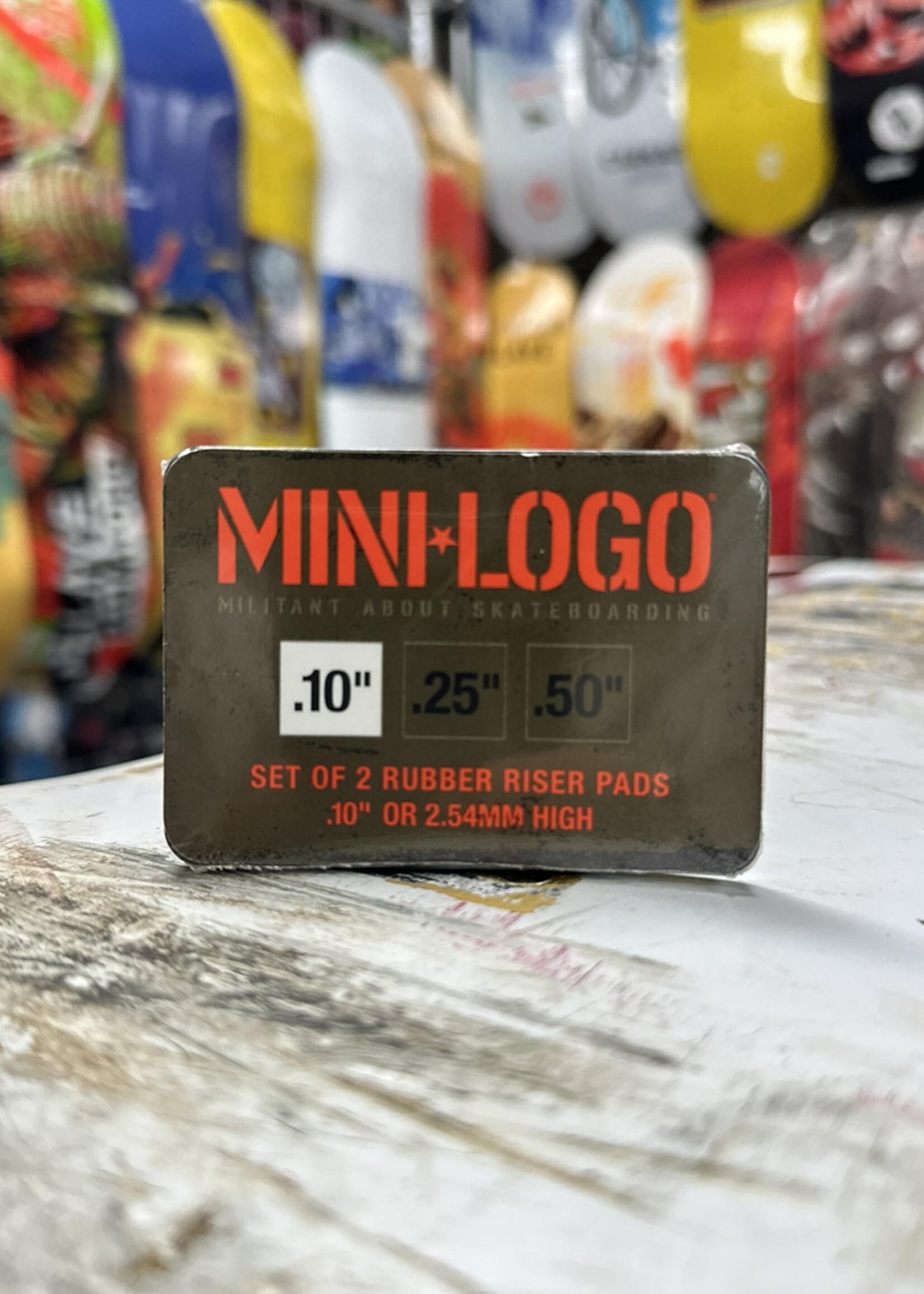 Mini Logo MINI LOGO - Rubber Riser Pads Pair - 0.10" (2.54mm)