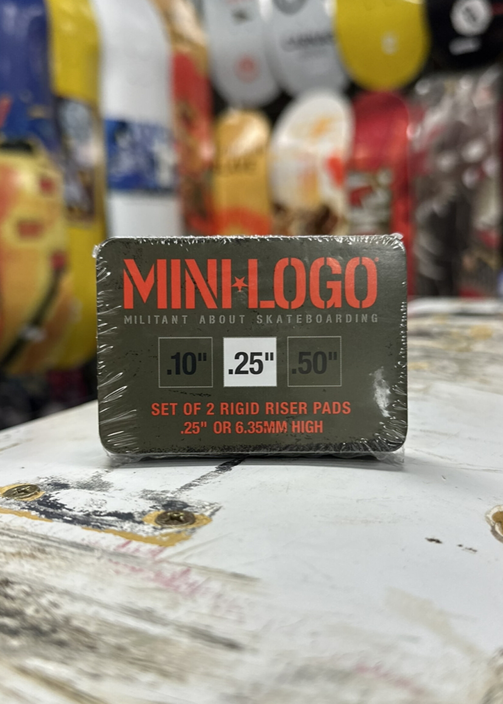 Mini Logo MINI LOGO - Rubber Riser Pads Pair - 0.25" (6.35mm)