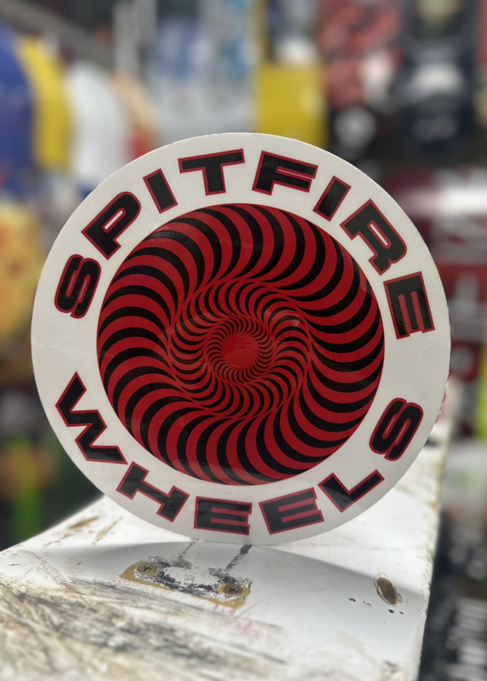 Spitfire Wheels SPITFIRE - Classic Swirl Sticker Large Red - 19cm