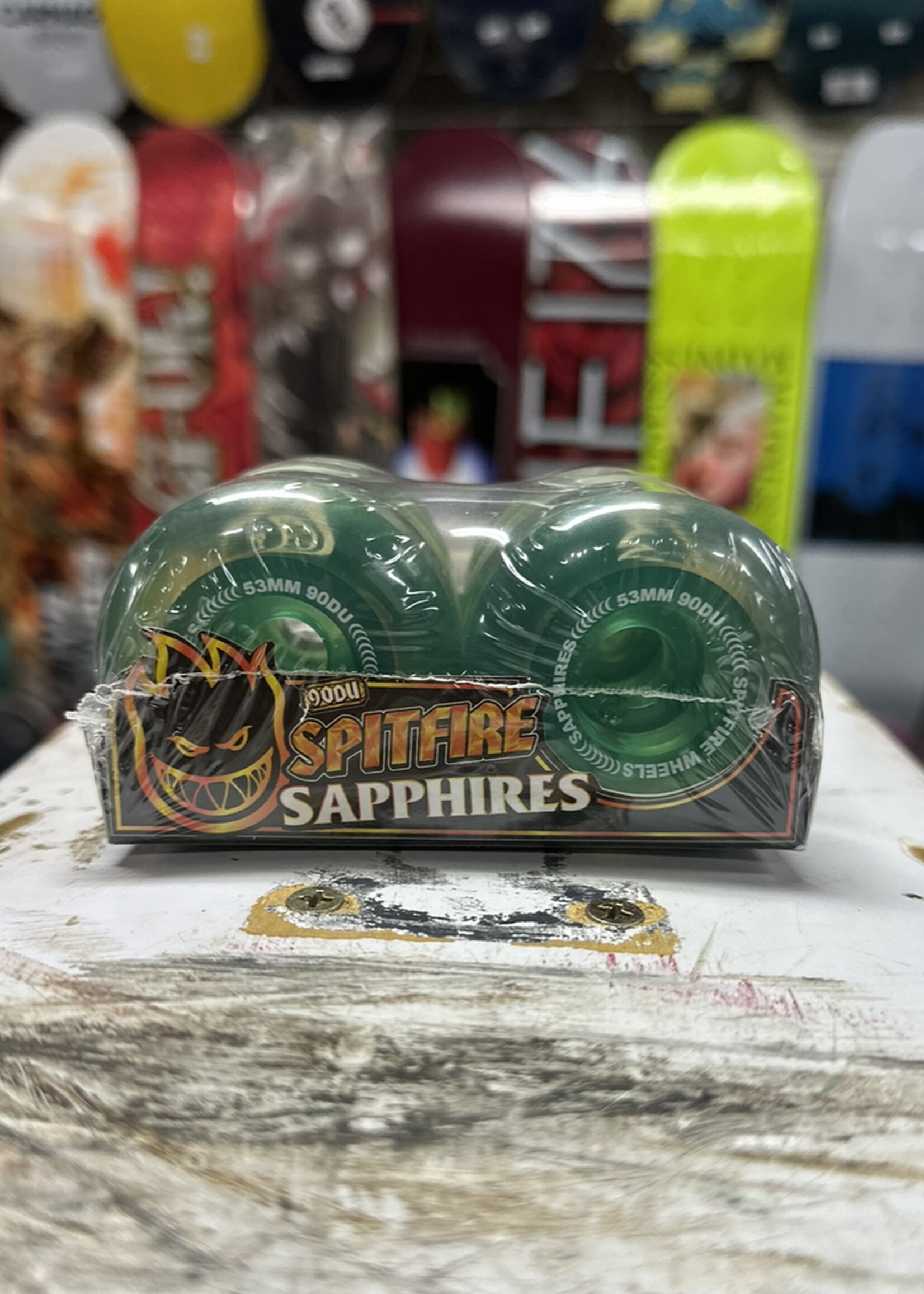 Spitfire Wheels SPITFIRE WHEELS - Sapphire Green - 90a/101a 53mm