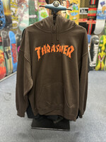 Thrasher THRASHER - Burn It Down Neckface Hoodie Chocolate - Large