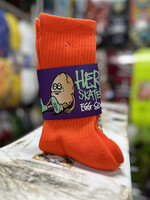 HEROIN SKATEBOARDS HEROIN - Big Egg Orange Socks