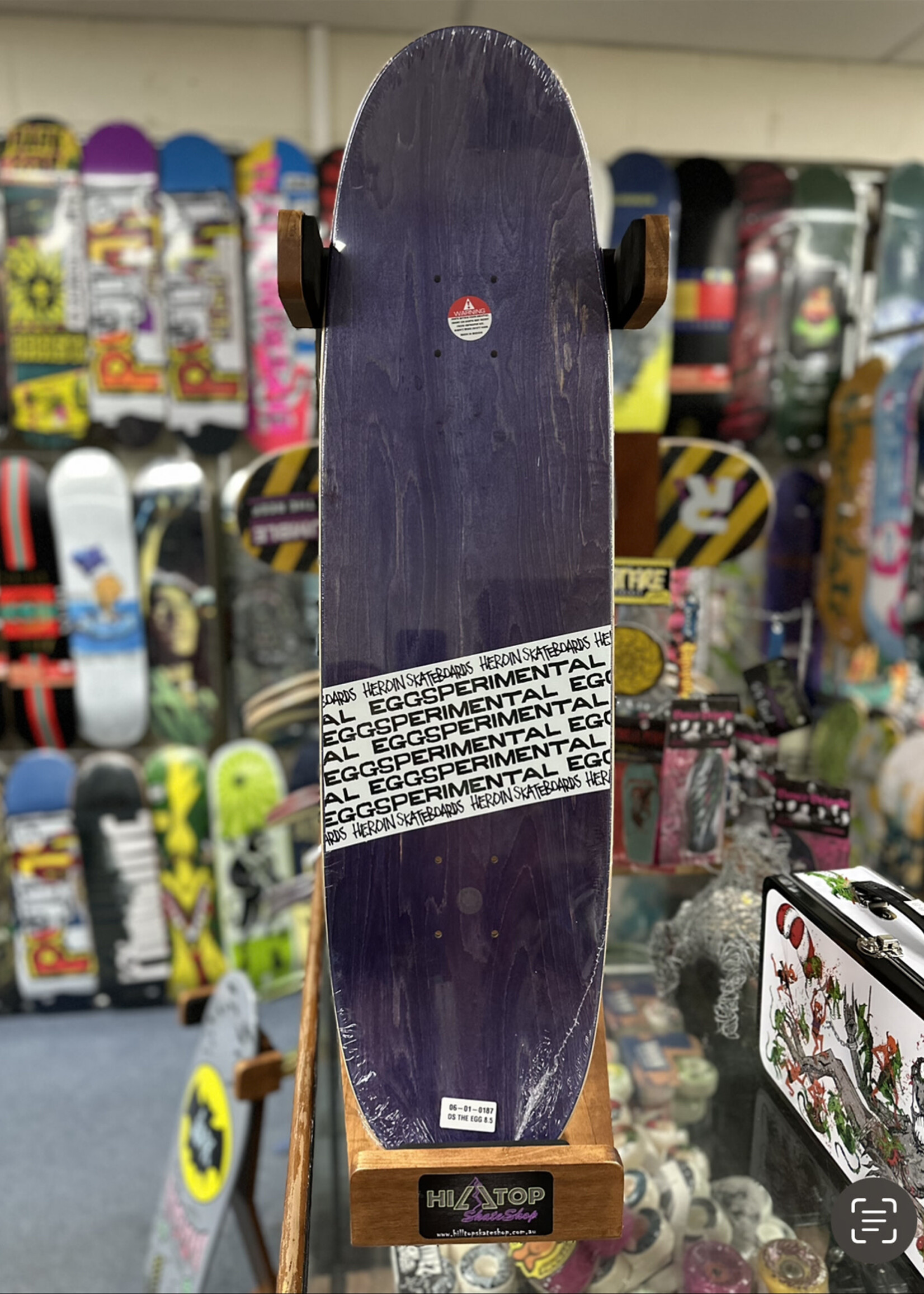 HEROIN SKATEBOARDS HEROIN SKATEBOARDS - Shimizu THE EGG Purple Veneer - 8.5"