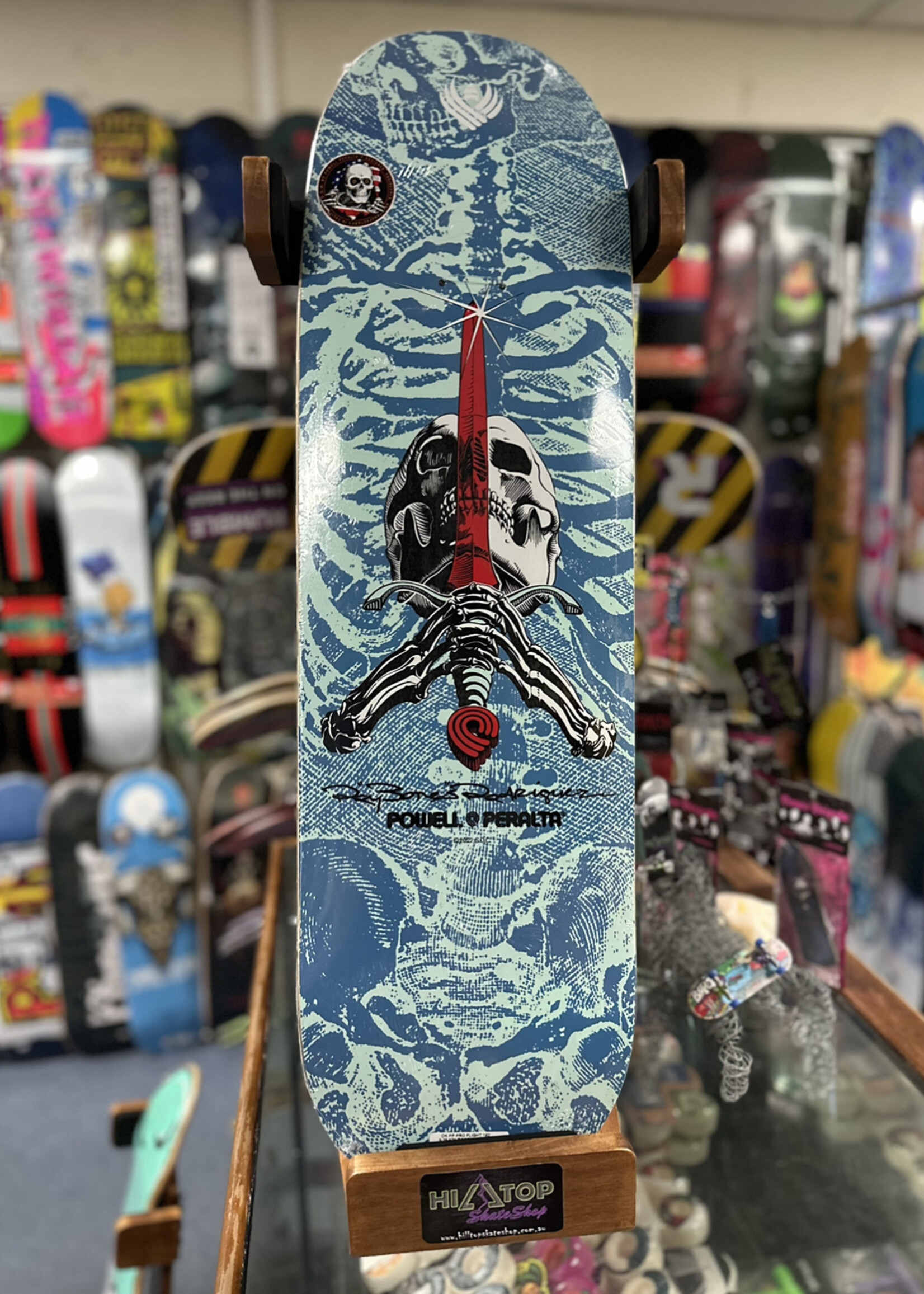 Powell Peralta POWELL PERALTA - Skull and Sword Blue/White - 9.265"