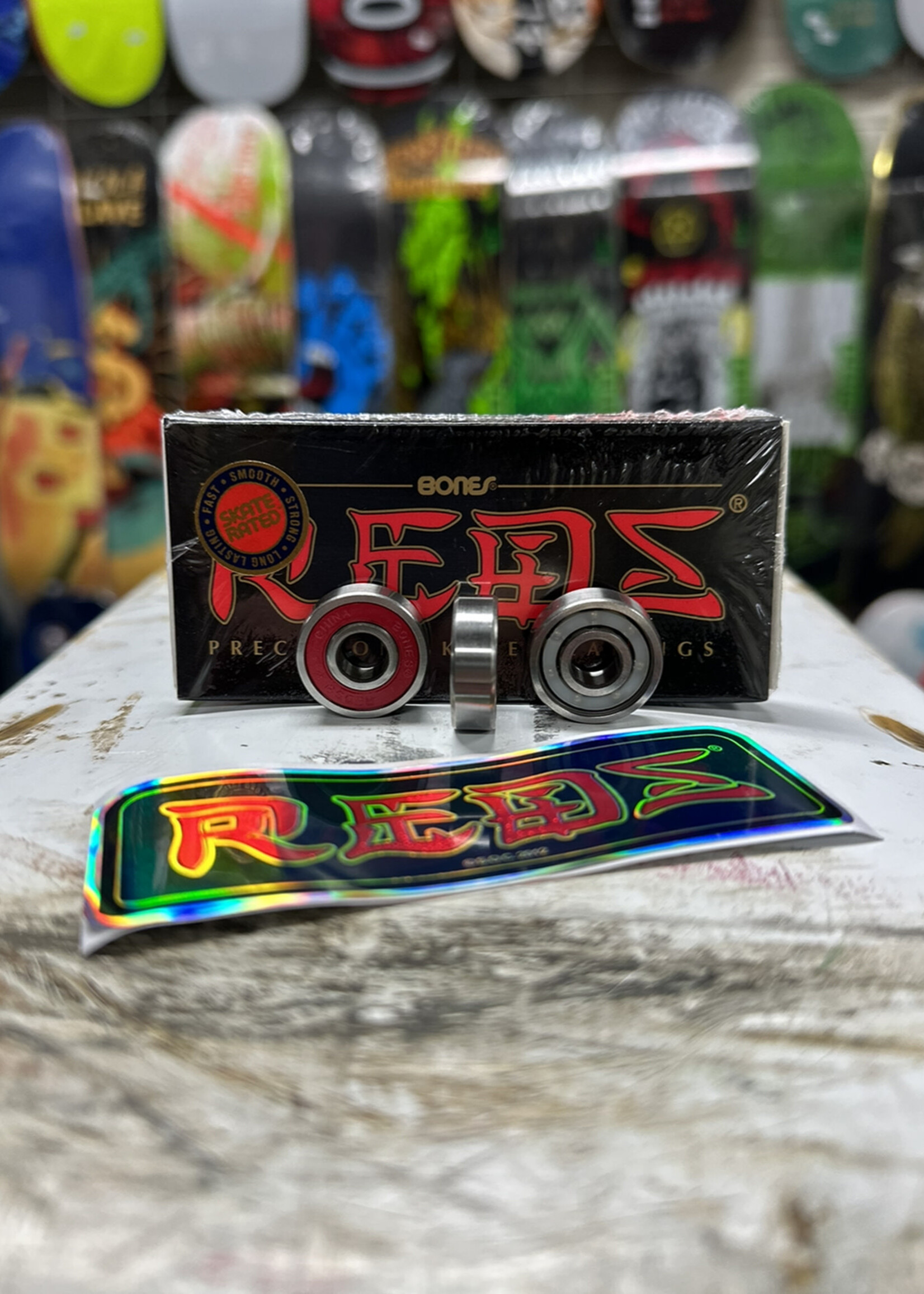 BONES BONES - Reds Bearings - 8 Pack