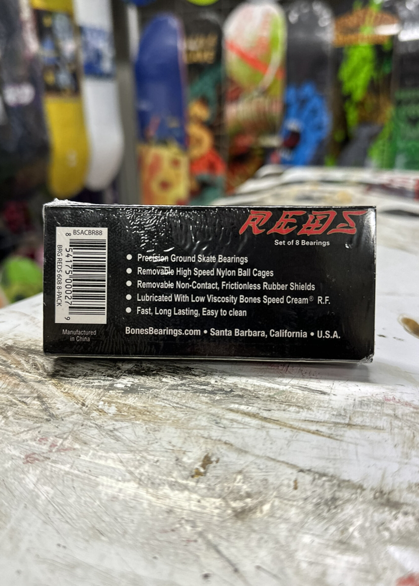 BONES BONES - Reds Bearings - 8 Pack