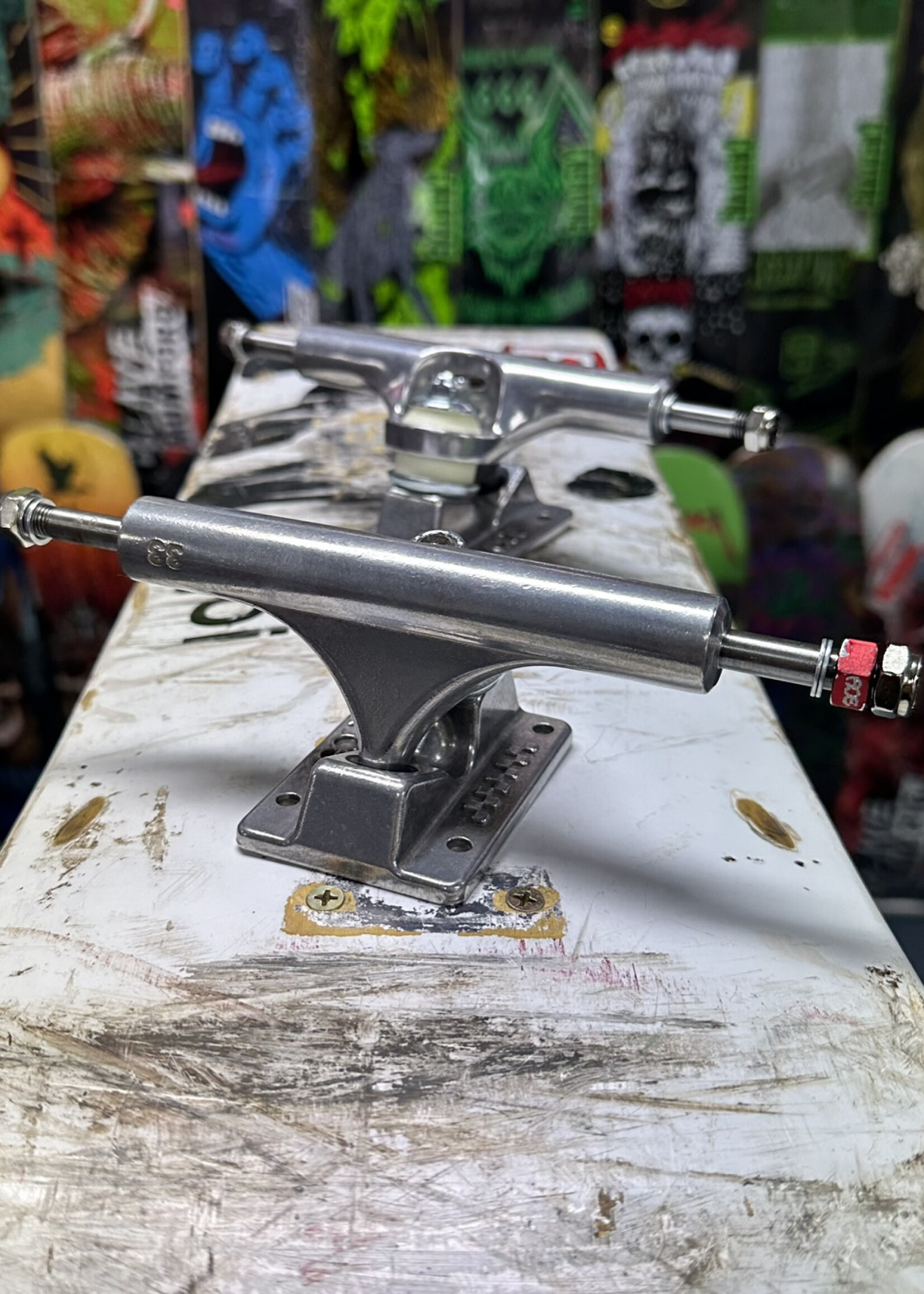 ACE Mfg. ACE Mfg. - AF1 Trucks Raw Polished Pair - 33 - Axle 8.0"