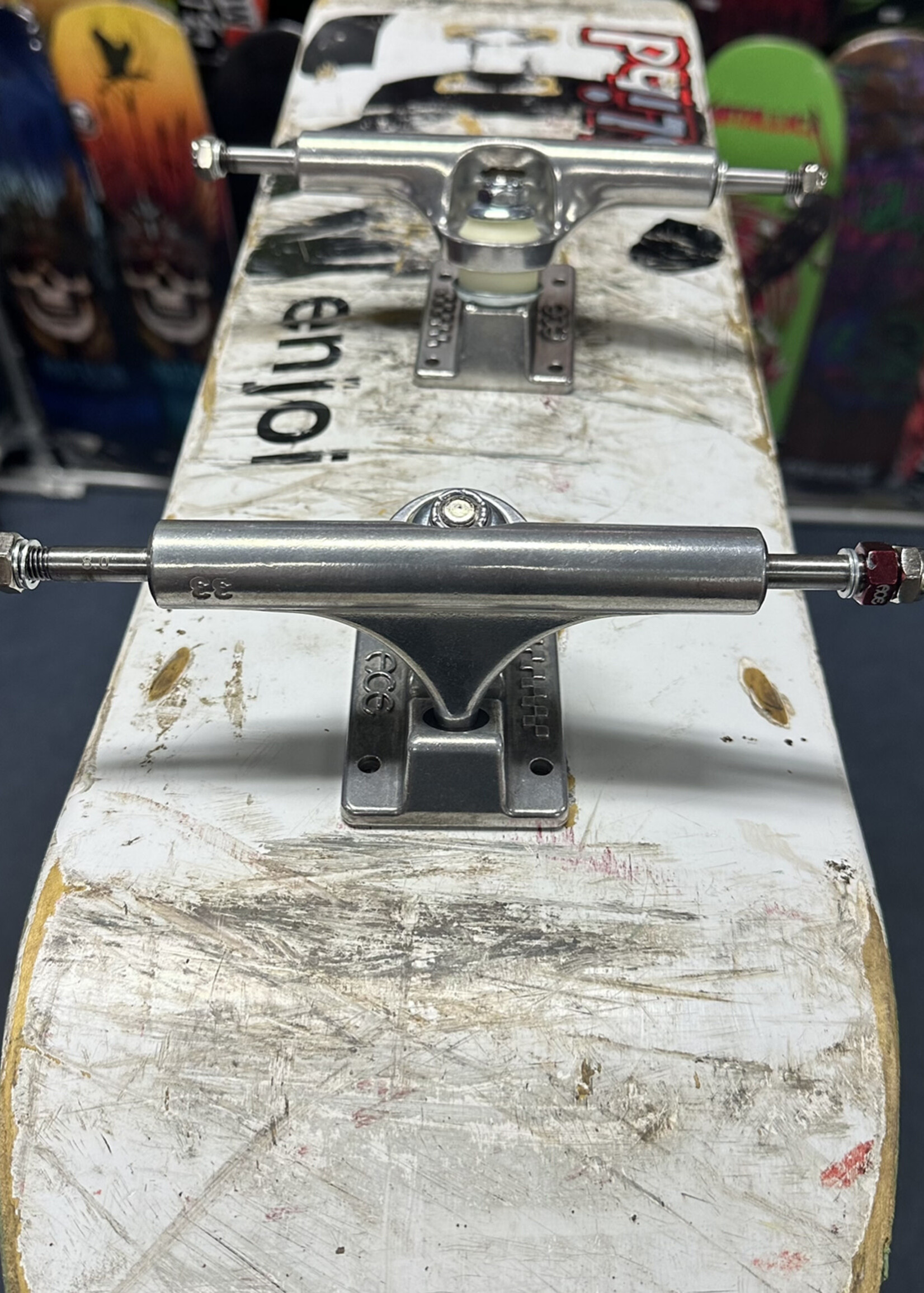 ACE Mfg. ACE Mfg. - AF1 Trucks Raw Polished Pair - 33 - Axle 8.0"