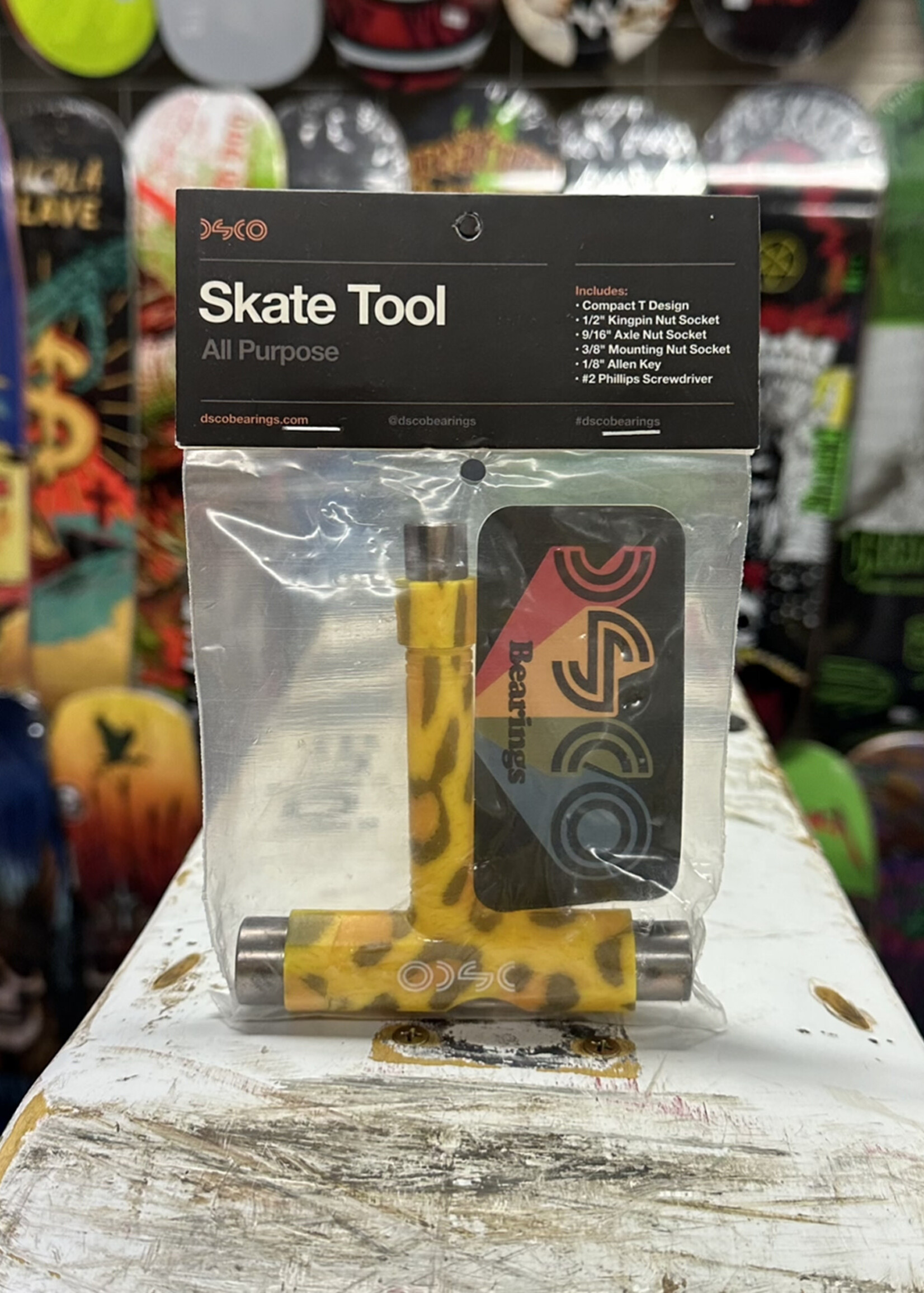 DSCO Bearings DSCO - Skateboard T-Tools Pattern -
