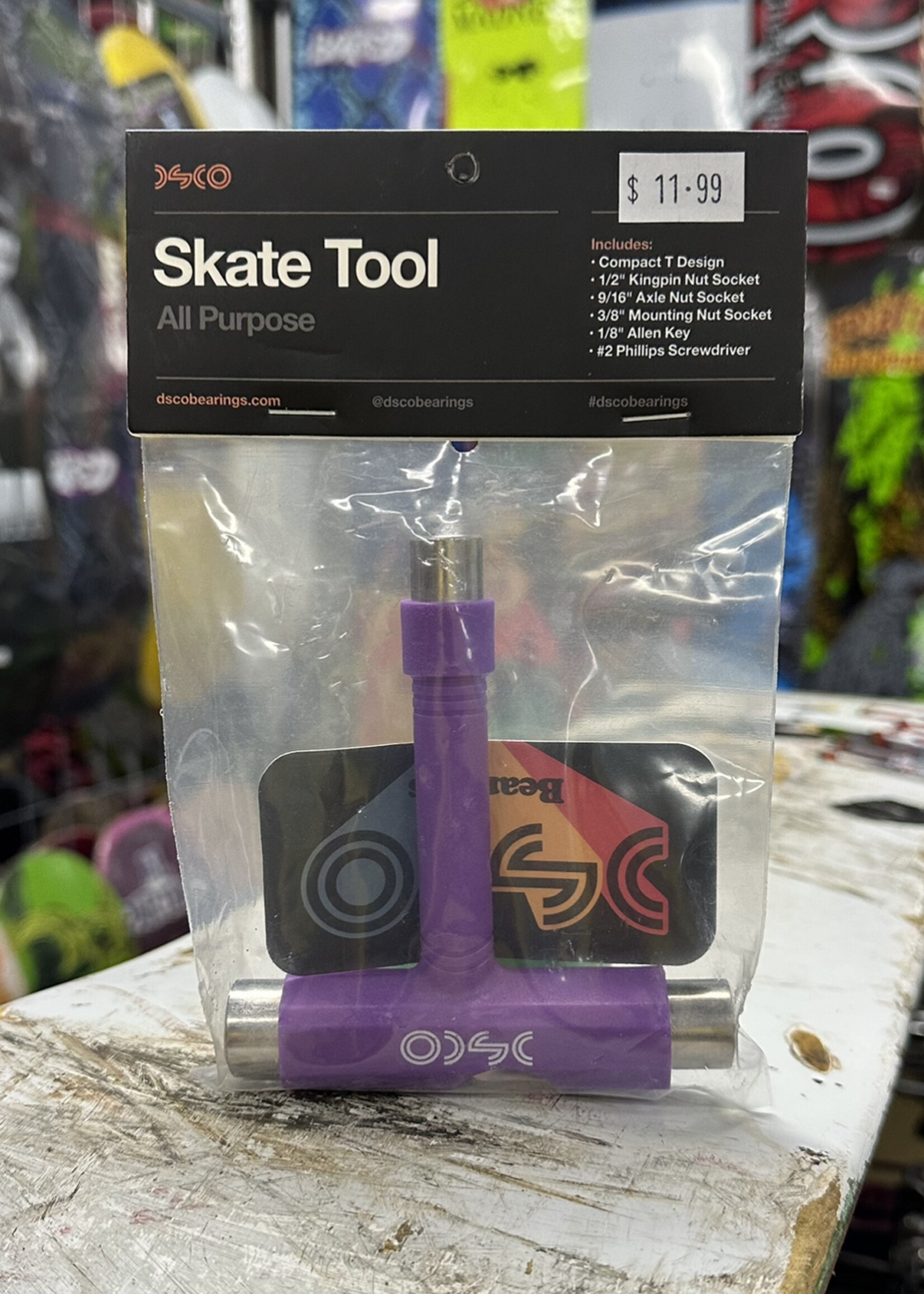DSCO Bearings DSCO - Skateboard T-Tool -