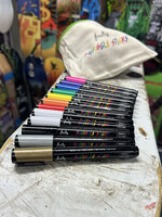 Fruity Grip FRUITY GRIP - Squiggle Sticks Paint Pens - 12 Pens + Pencil Case