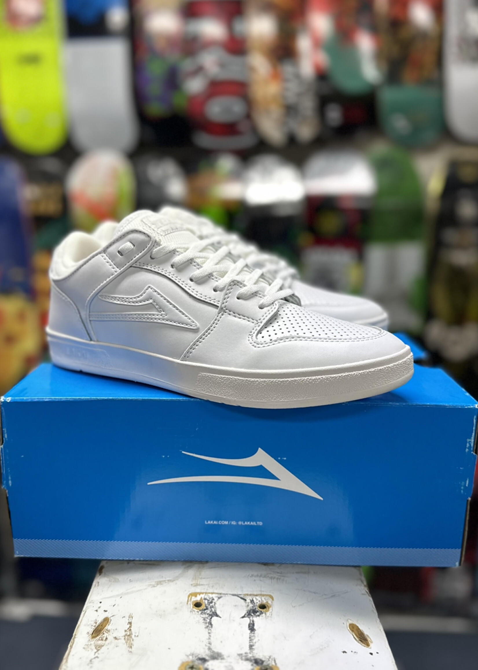 Lakai Ltd Footware LAKAI - Telford Low White Leather - Size 10 US
