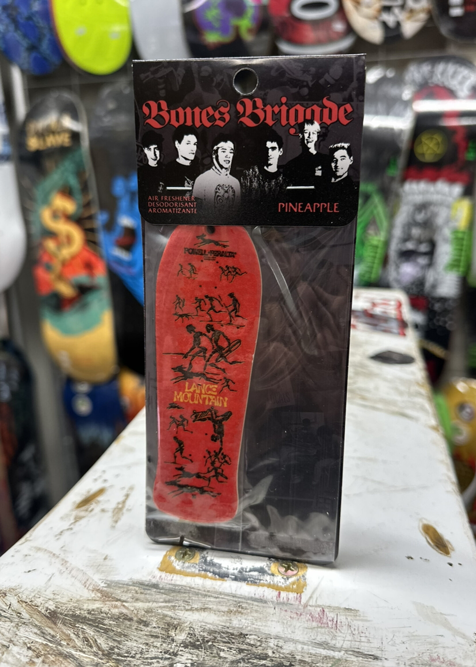 Bones Brigade BONES BRIGADE - Lance Mountain Red Series 15 Air Freshener - Pineapple Scented