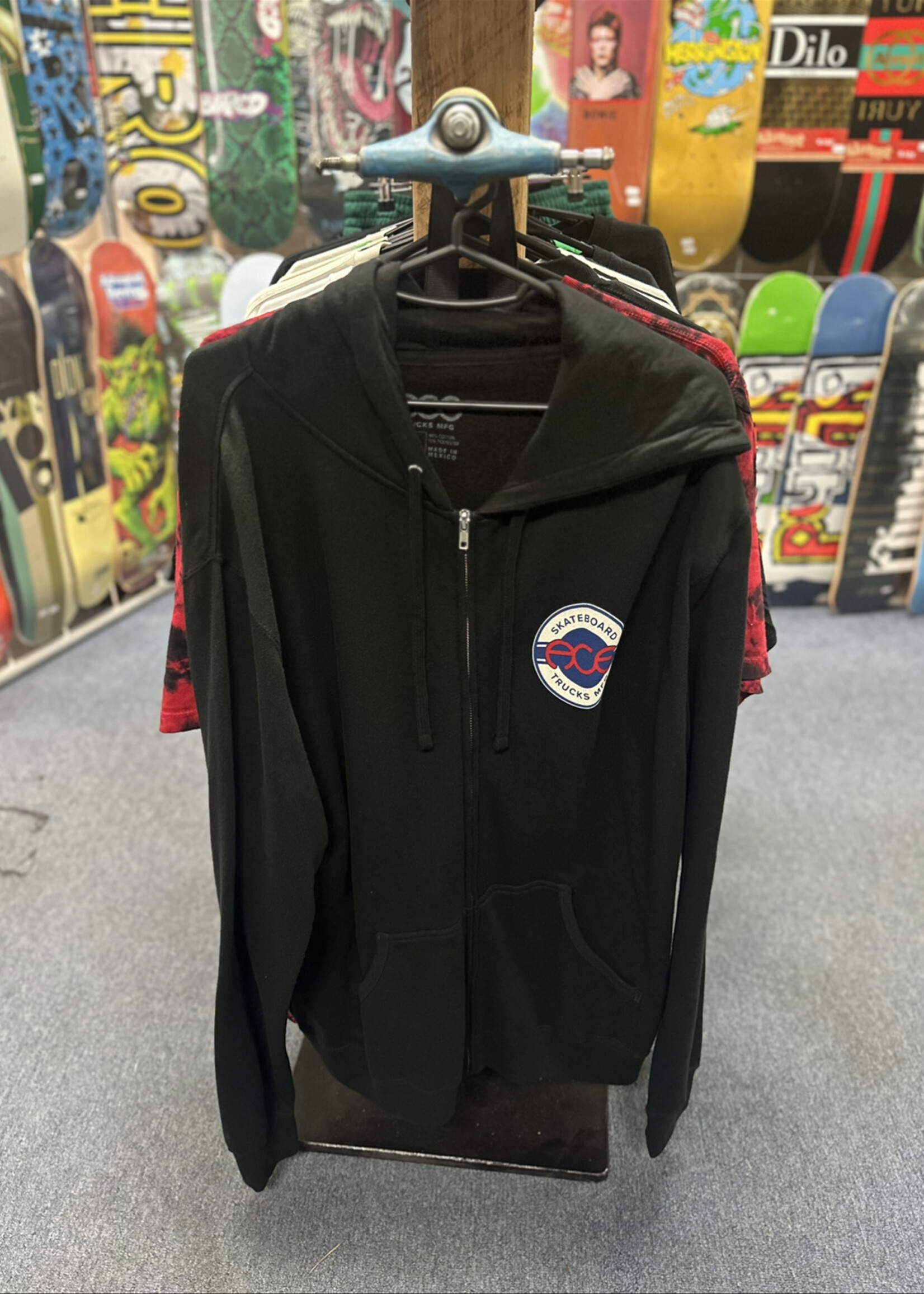 ACE Mfg. ACE Mfg. - Seal Logo Zip Hoodie Black