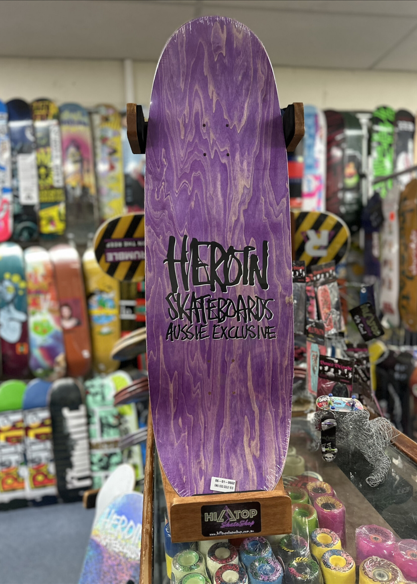 HEROIN SKATEBOARDS HEROIN SKATEBOARDS - Emu Egg Gold Foil - 10.0"