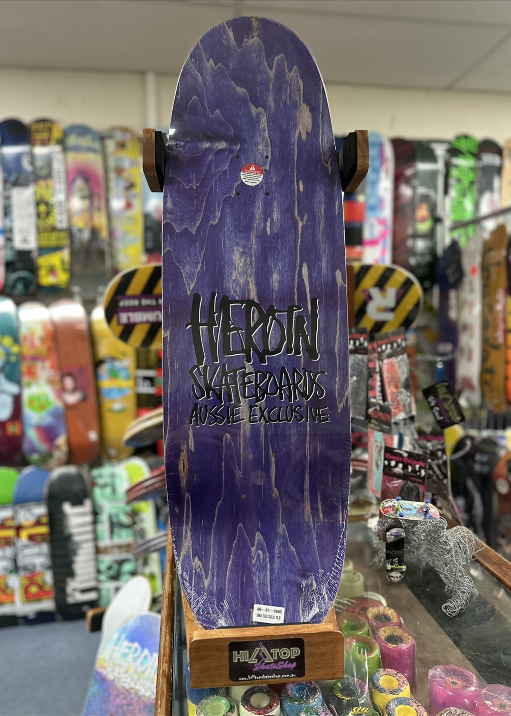 HEROIN SKATEBOARDS HEROIN SKATEBOARDS - Emu Egg Gold Foil - 10.0"