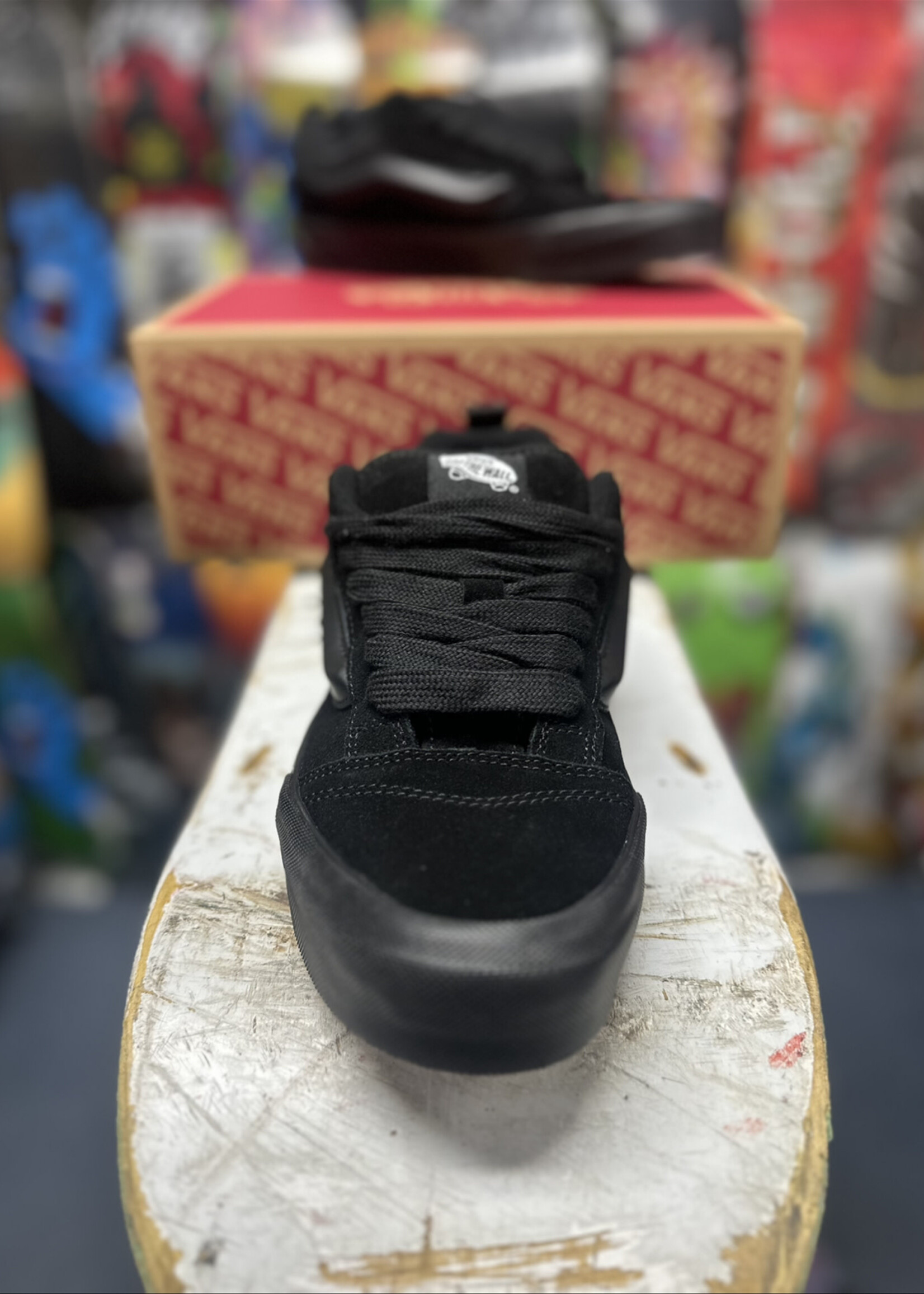VANS Knu Skool Black Black 7 US Men 8.5 US Women Hilltop Skateshop
