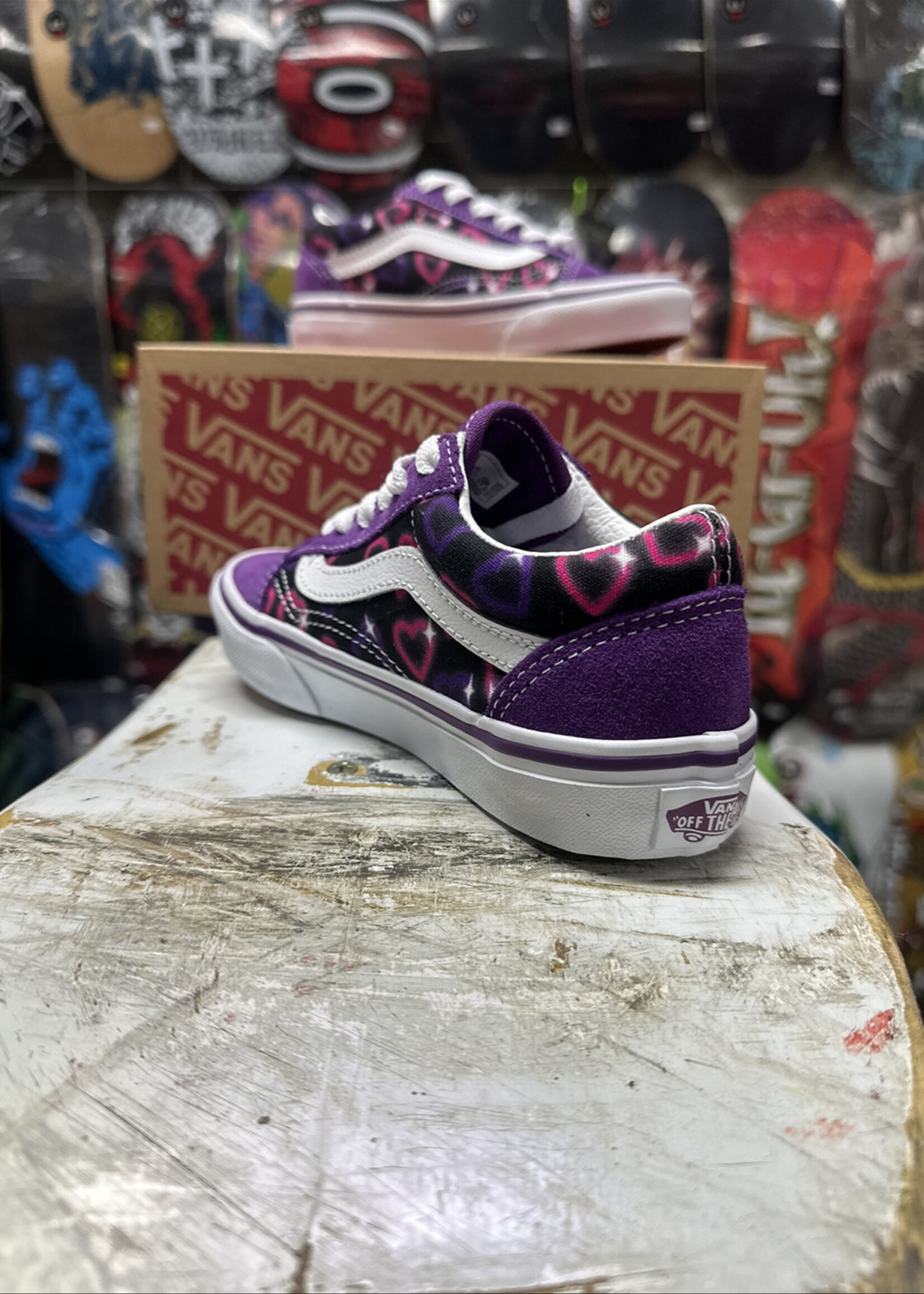 Neon purple vans best sale