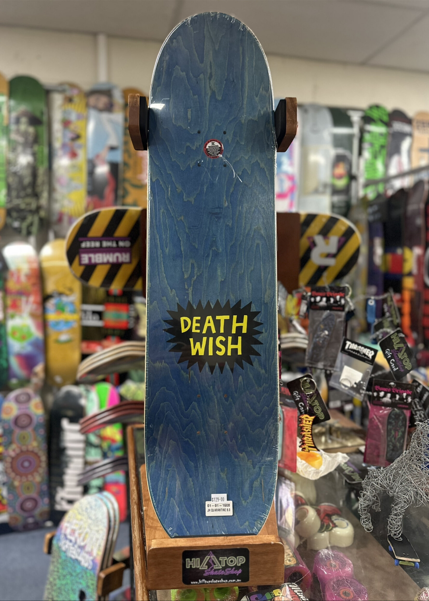 Deathwish Skateboards DEATHWISH - 2020 Quarantine Jake Hayes Deck - 8.0"