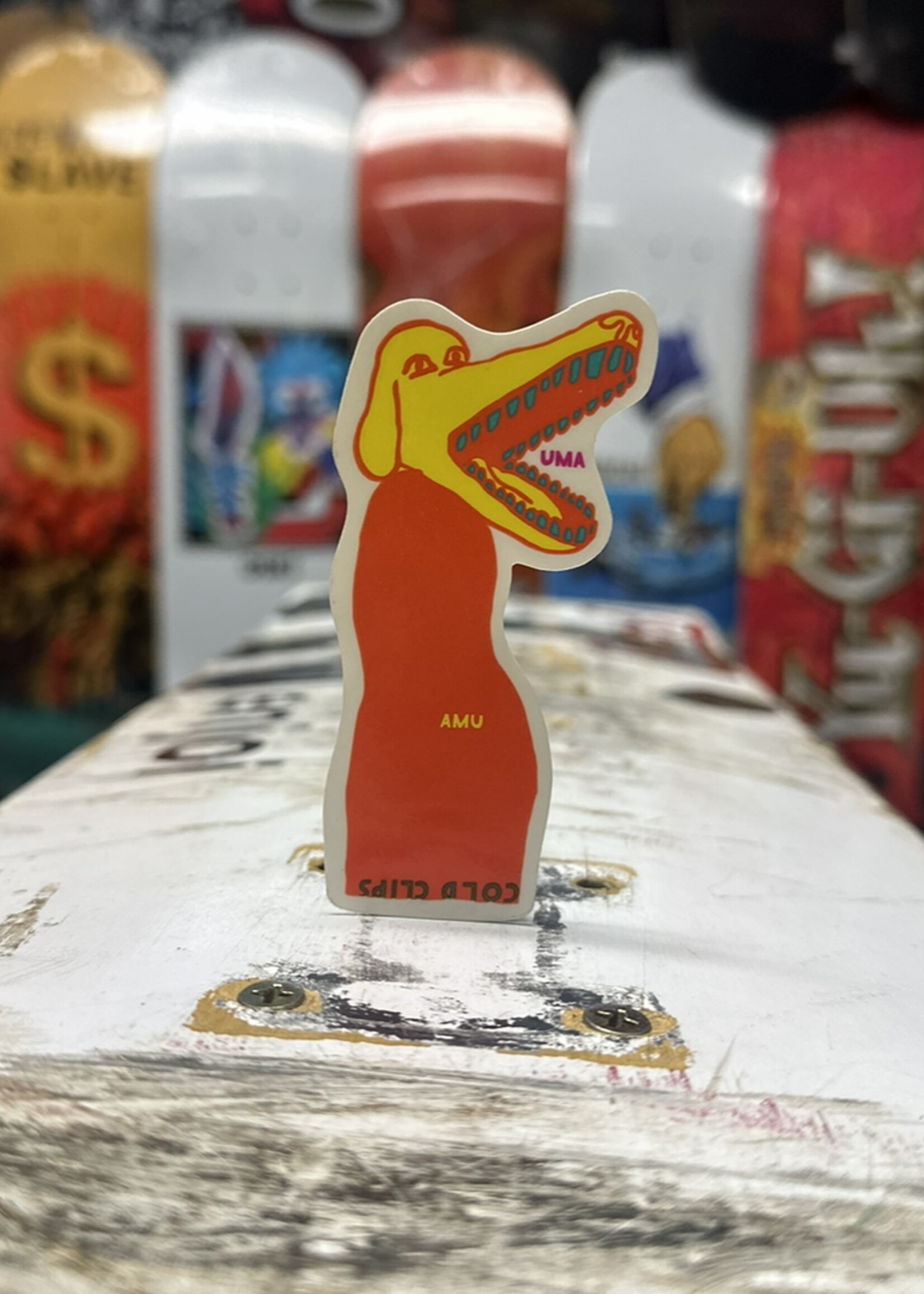 Uma Landsleds UMA LANDSLEDS - Cold Clips Dog Sticker - 3.25"
