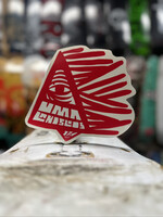 Uma Landsleds UMA LANDSLEDS - Triangle Pyramid Sticker Red - 6.5"