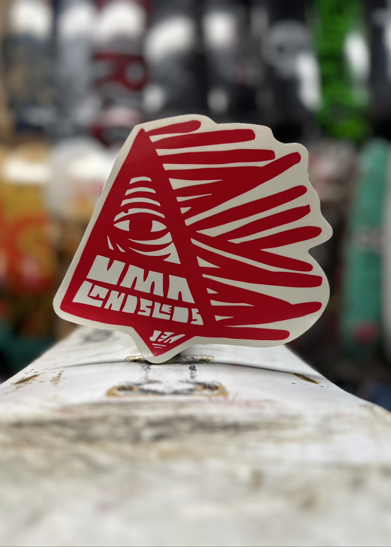 Uma Landsleds UMA LANDSLEDS - Triangle Pyramid Sticker Red - 6.5"