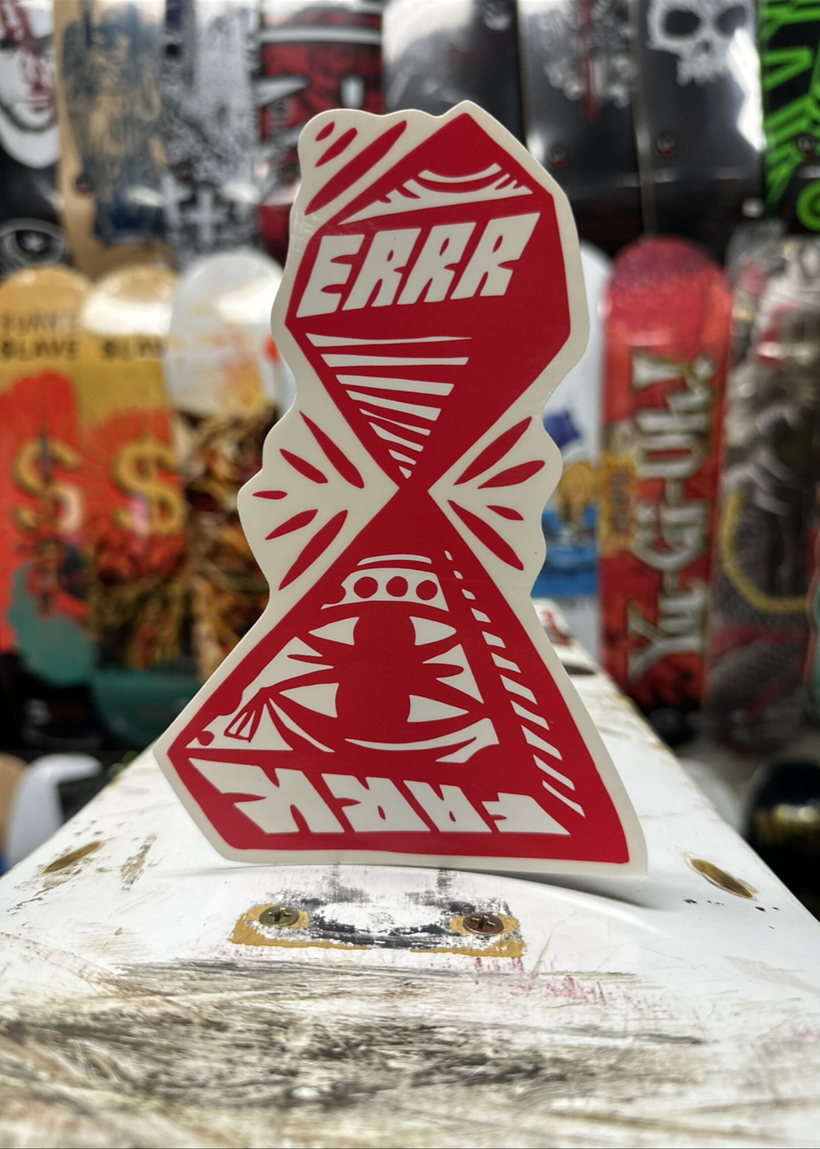 Uma Landsleds UMA LANDSLEDS - Errr Fark Sticker Red - 6.75"