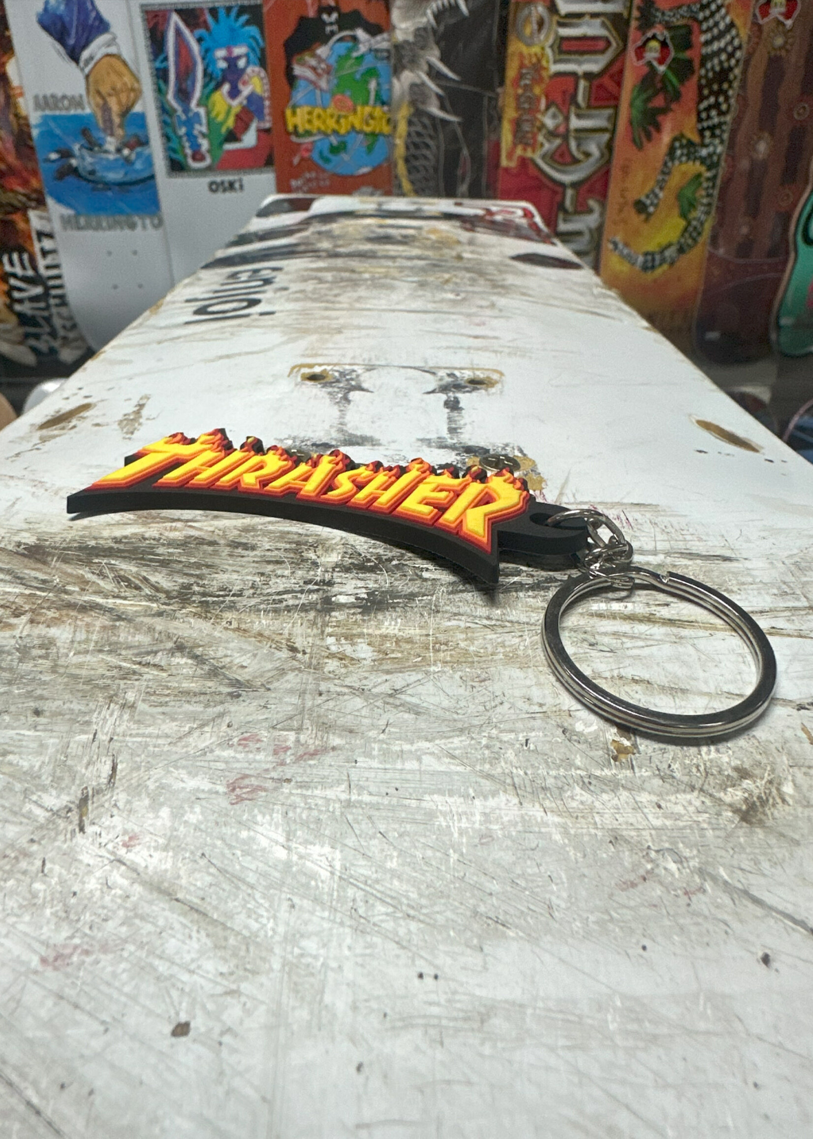 Thrasher THRASHER - Script Flame Key Chain