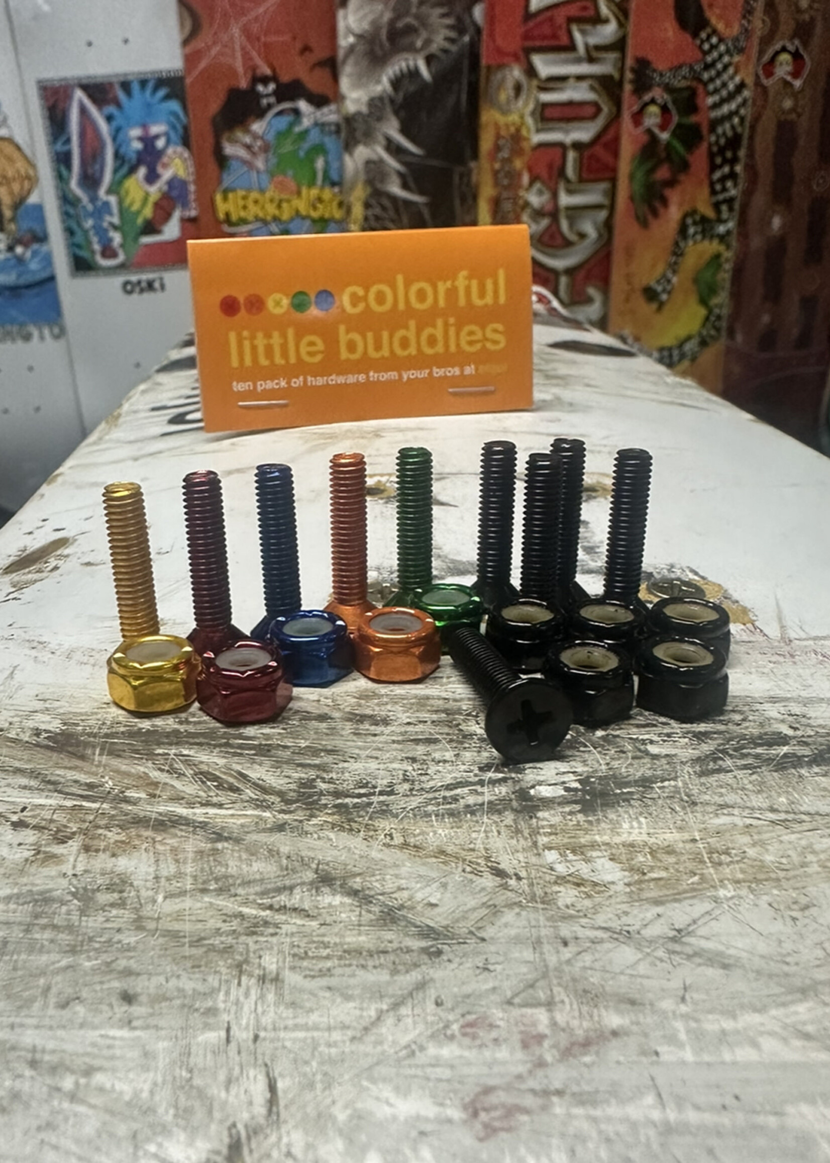 Enjoi enjoi - colourful little buddies Phillips Head hardware
