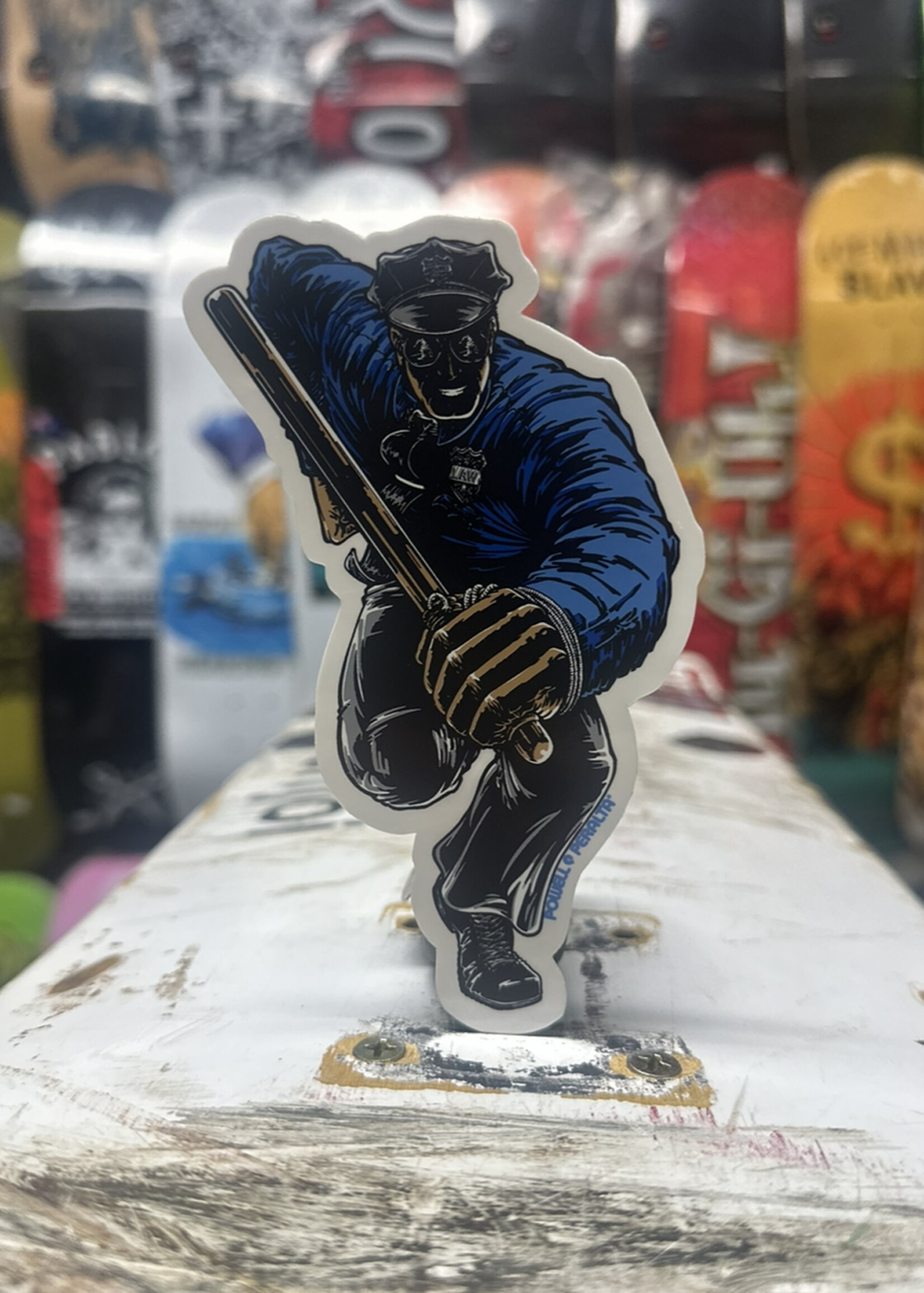 Powell Peralta POWELL PERALTA - Chris Senn Cop Sticker - 5"