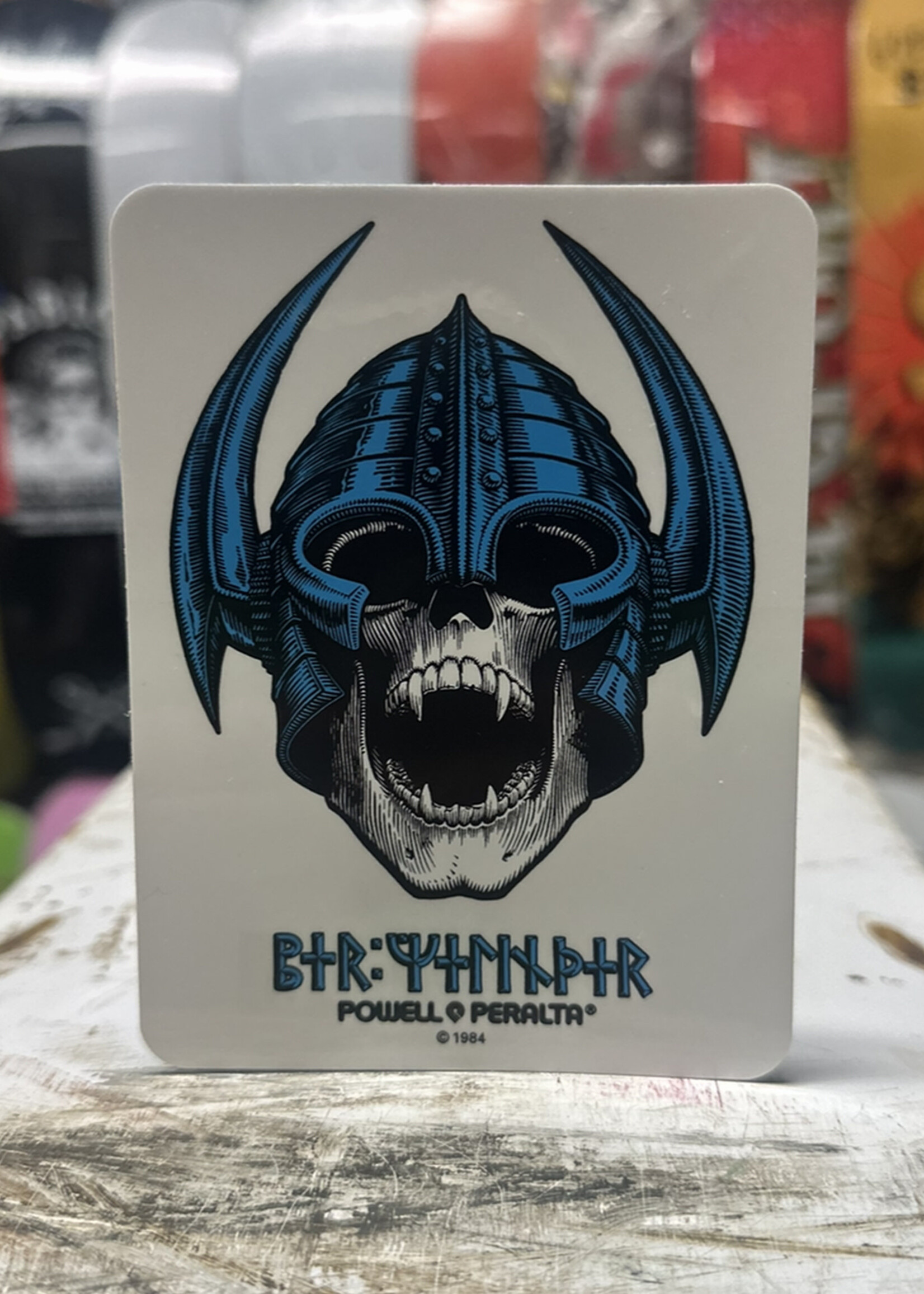 Powell Peralta POWELL PERALTA - Per Welinder Viking Skull Sticker - 4.6"