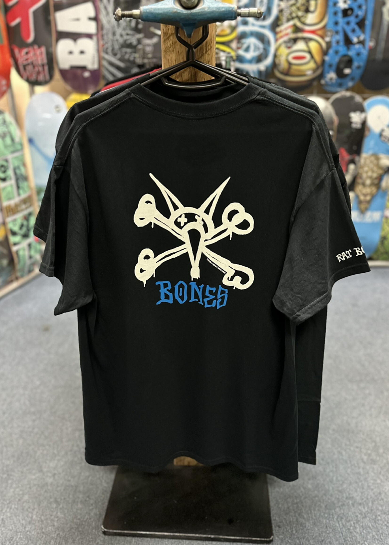 BONES BONES - Vato Rat Bones Tee Black