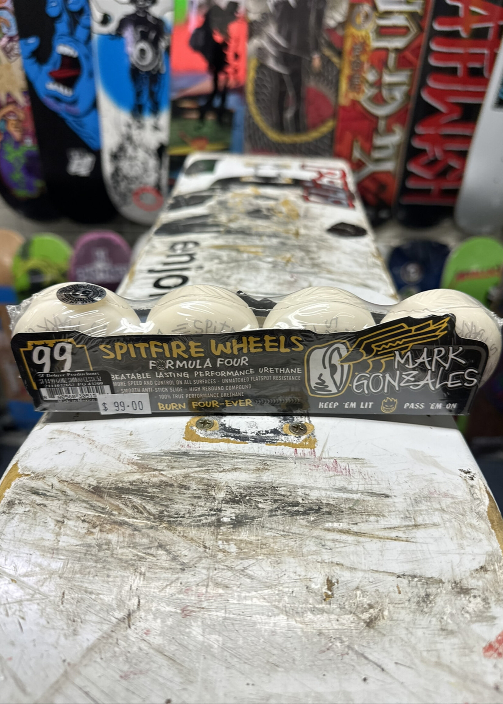 Spitfire Wheels SPITFIRE WHEELS - Formula Four Classic Mark Gonzales Shmoo Yellow - 99a 52mm