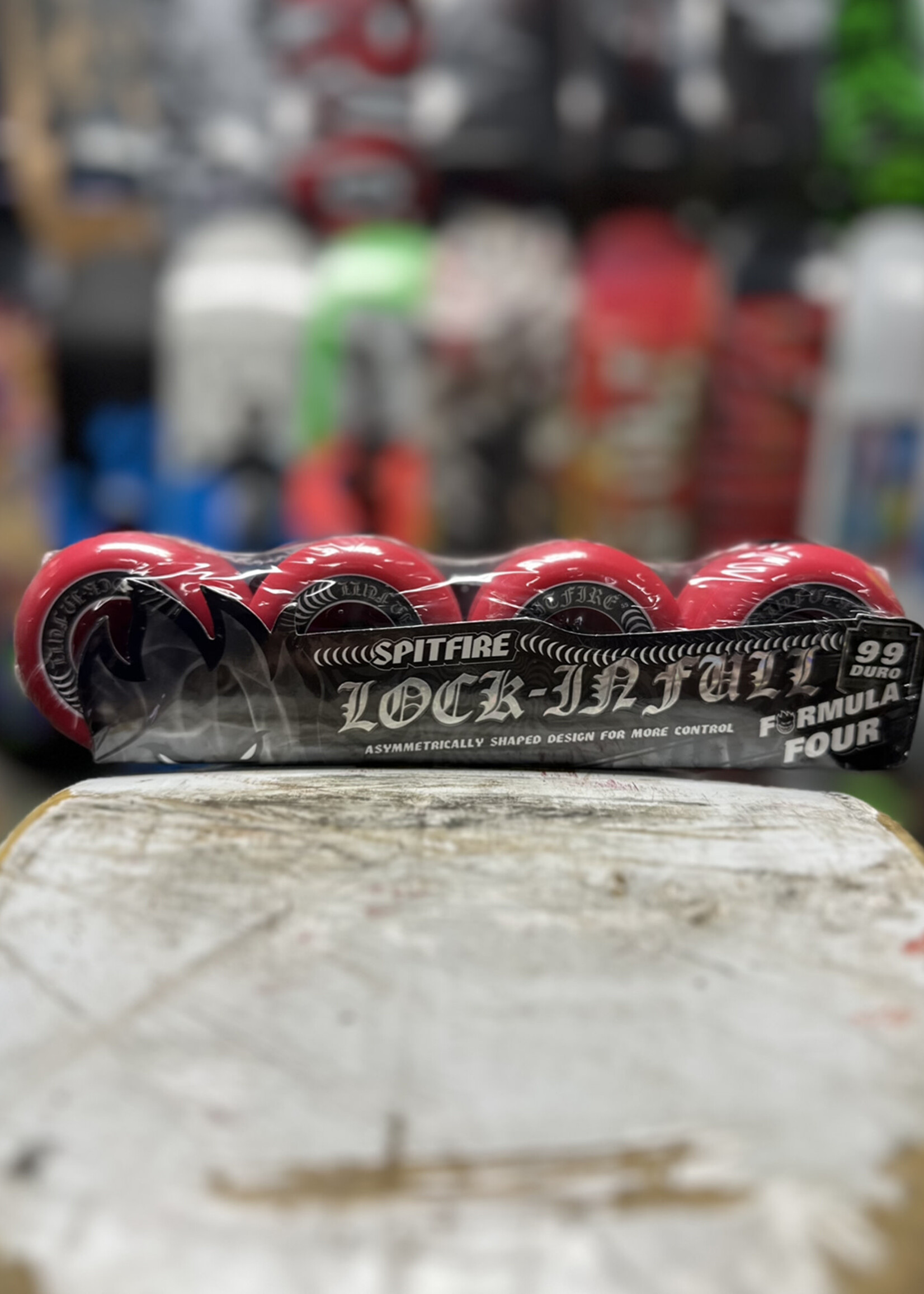 Spitfire Wheels SPITFIRE WHEELS - Formula Four Lock-In Full Red - 99a 55mm