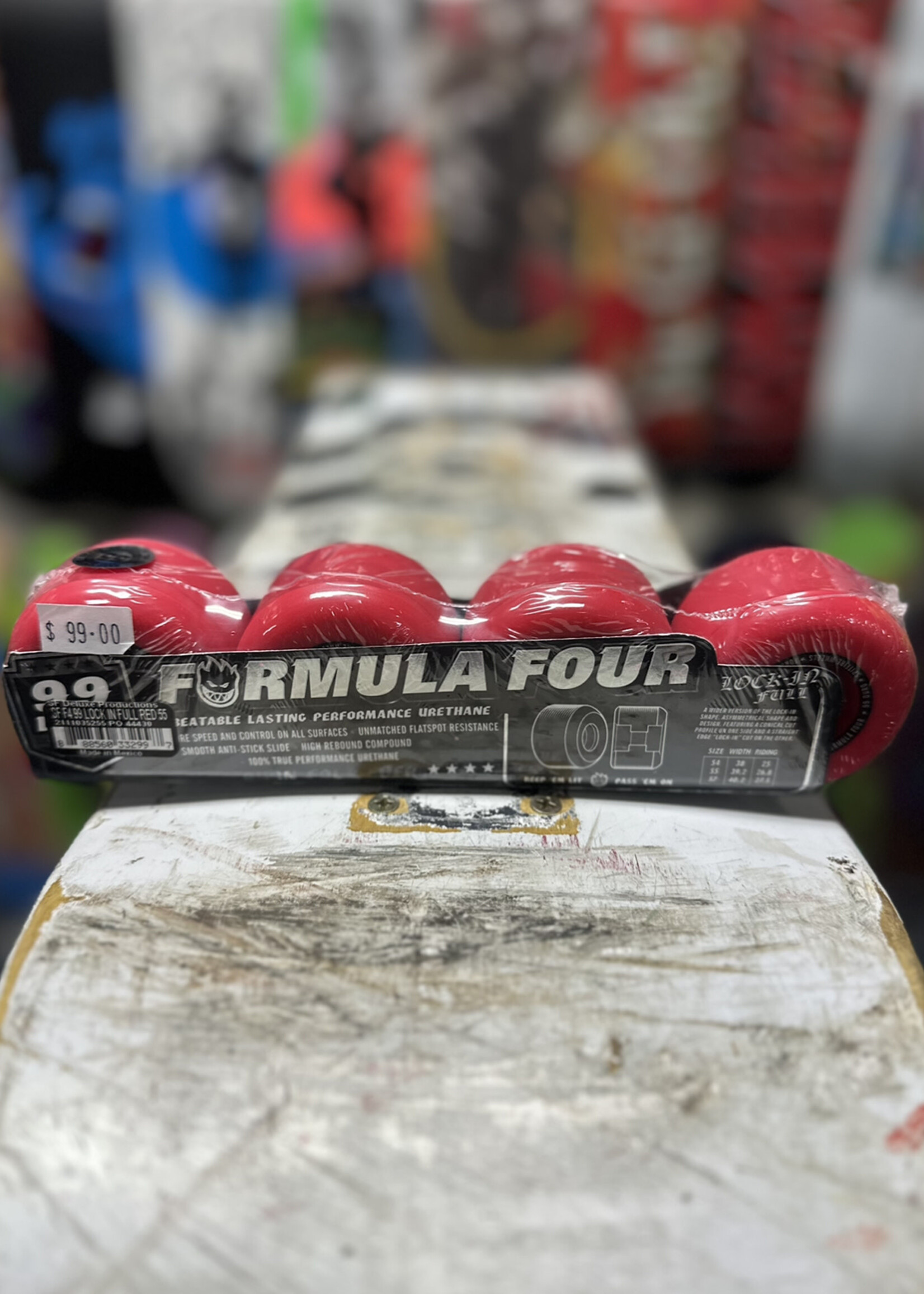 Spitfire Wheels SPITFIRE WHEELS - Formula Four Lock-In Full Red - 99a 55mm