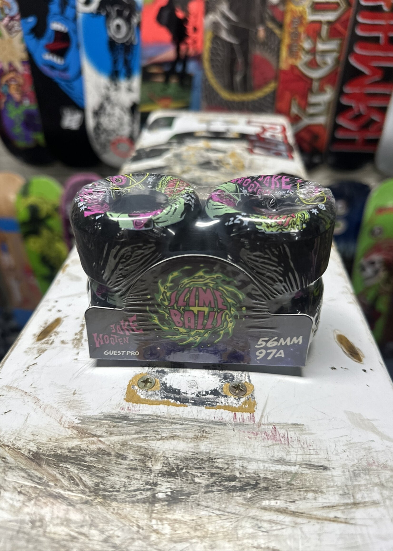 Slime Balls SLIME BALLS - Jake Wooten Guest Pro Fever Dream Vomit Wheels - 97a 56mm