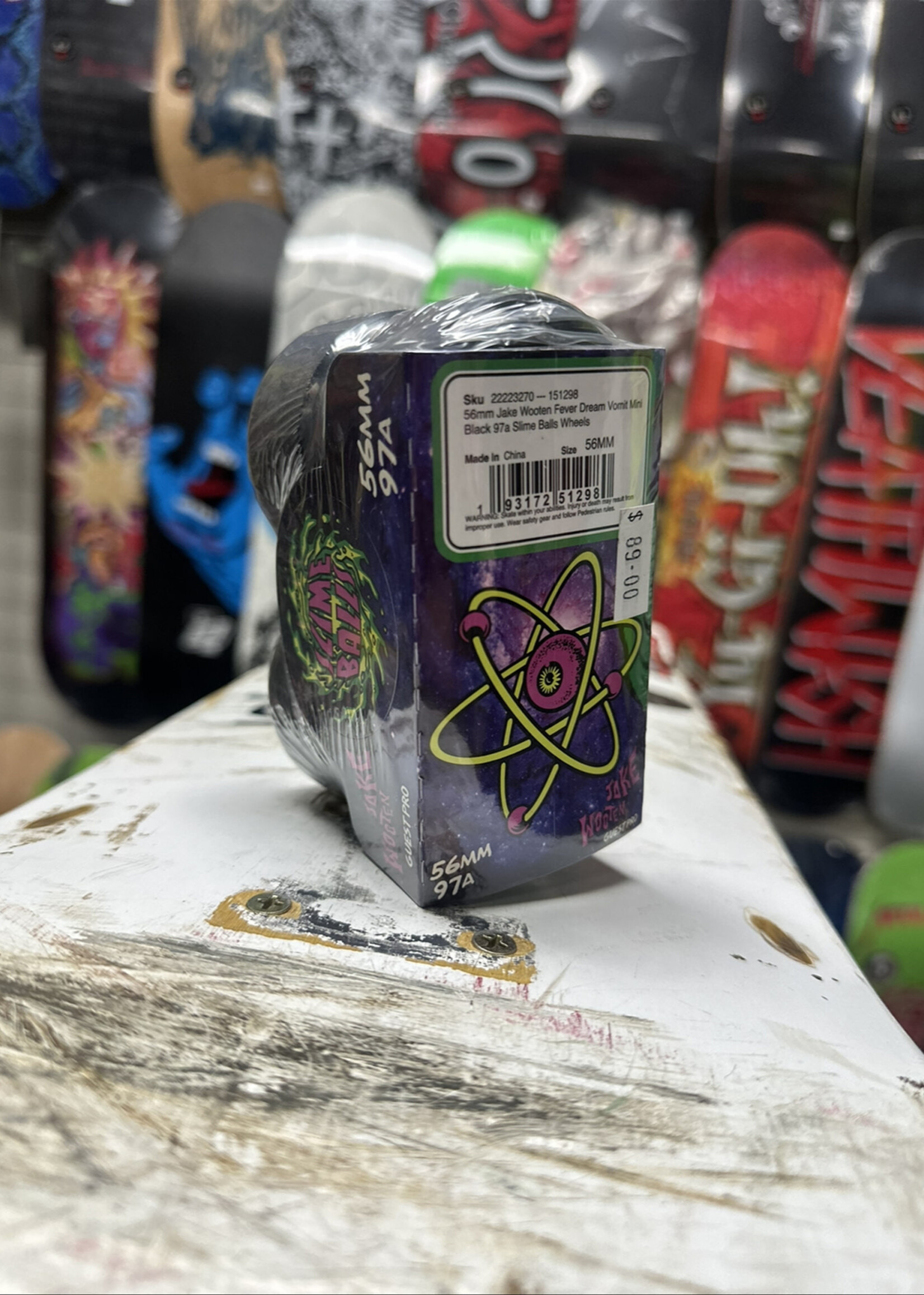 Slime Balls SLIME BALLS - Jake Wooten Guest Pro Fever Dream Vomit Wheels - 97a 56mm