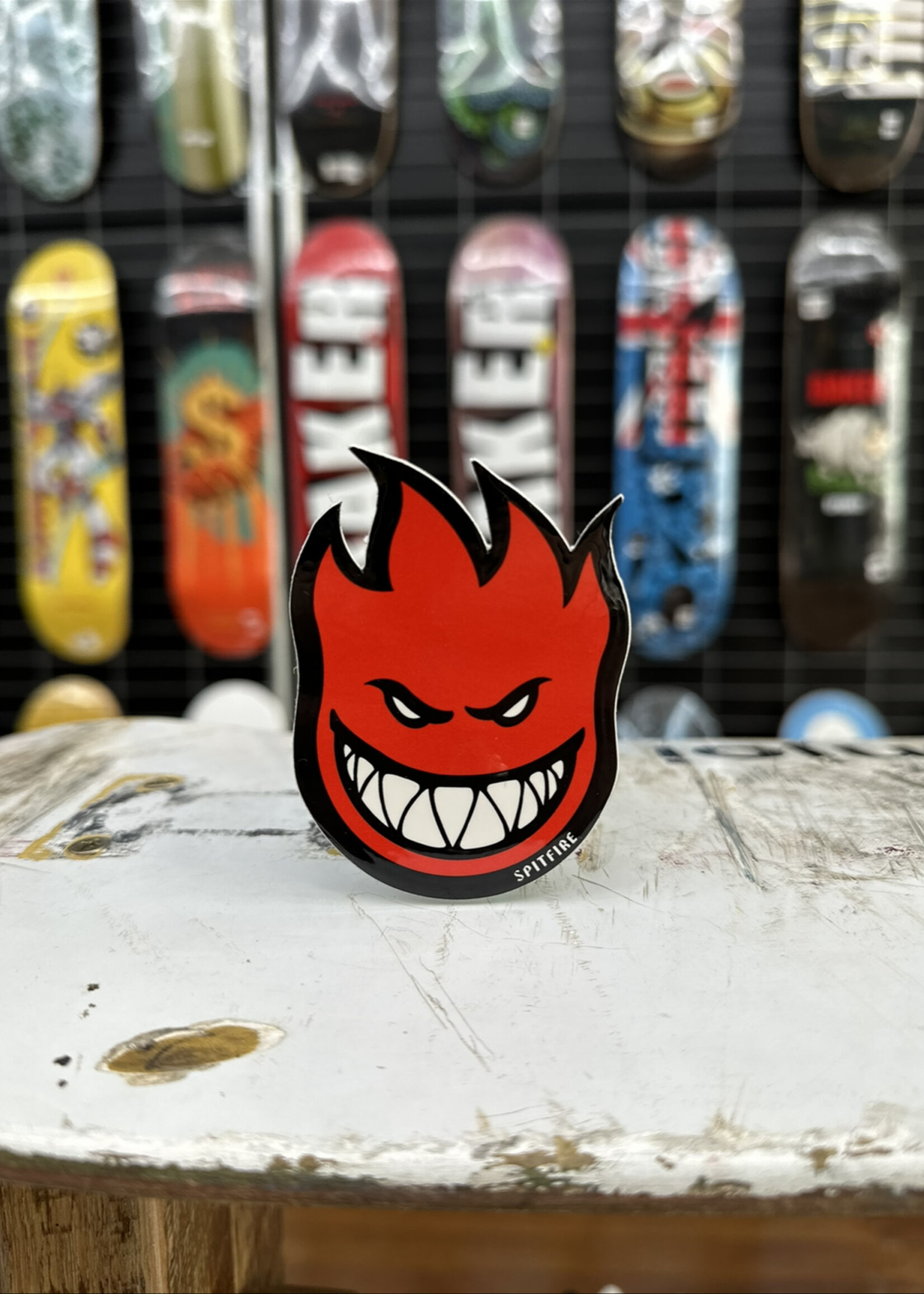 Spitfire Wheels SPITFIRE WHEELS - Bighead Fireball Small Sticker - 8cm