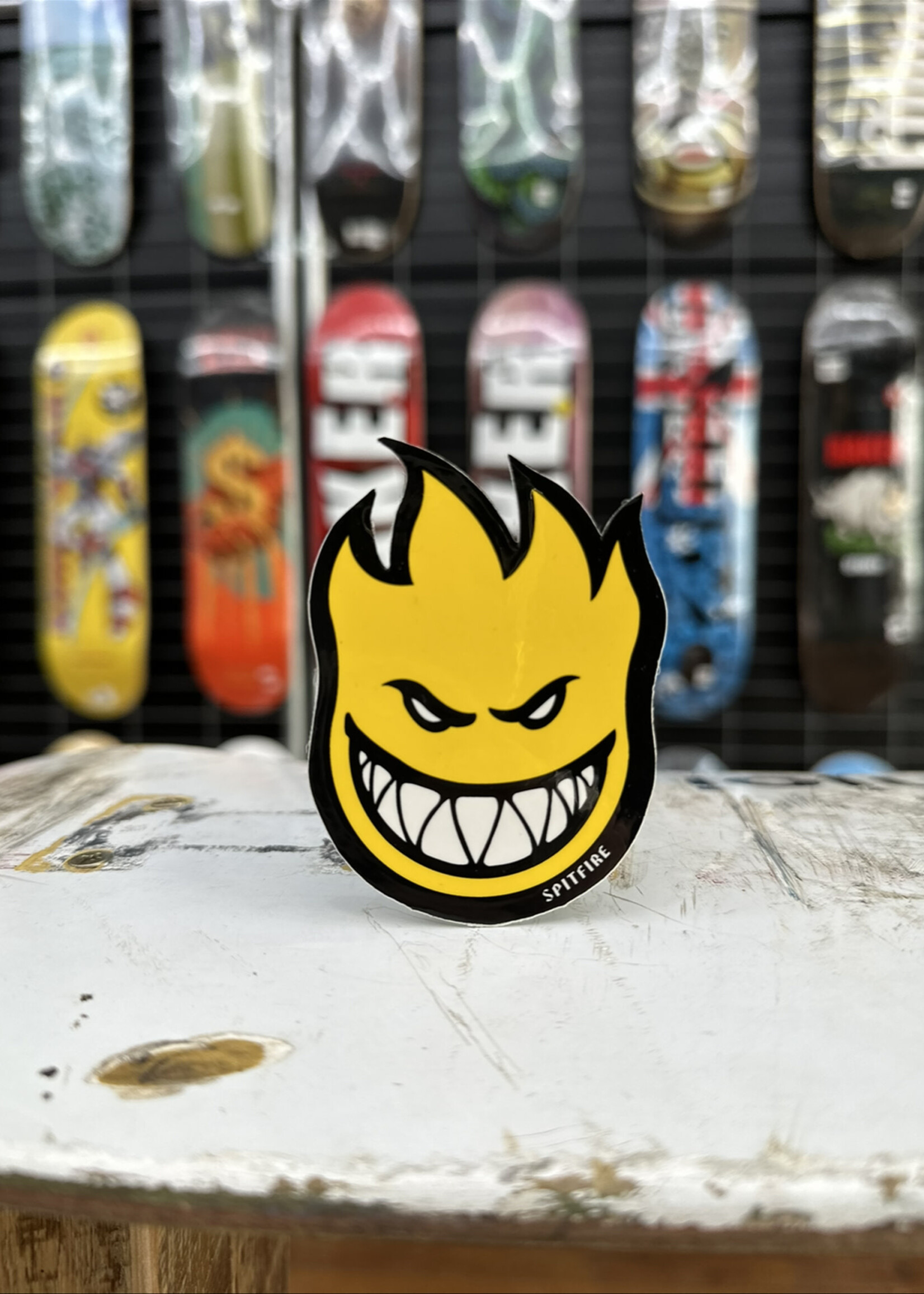 Spitfire Wheels SPITFIRE WHEELS - Bighead Fireball Small Sticker - 8cm