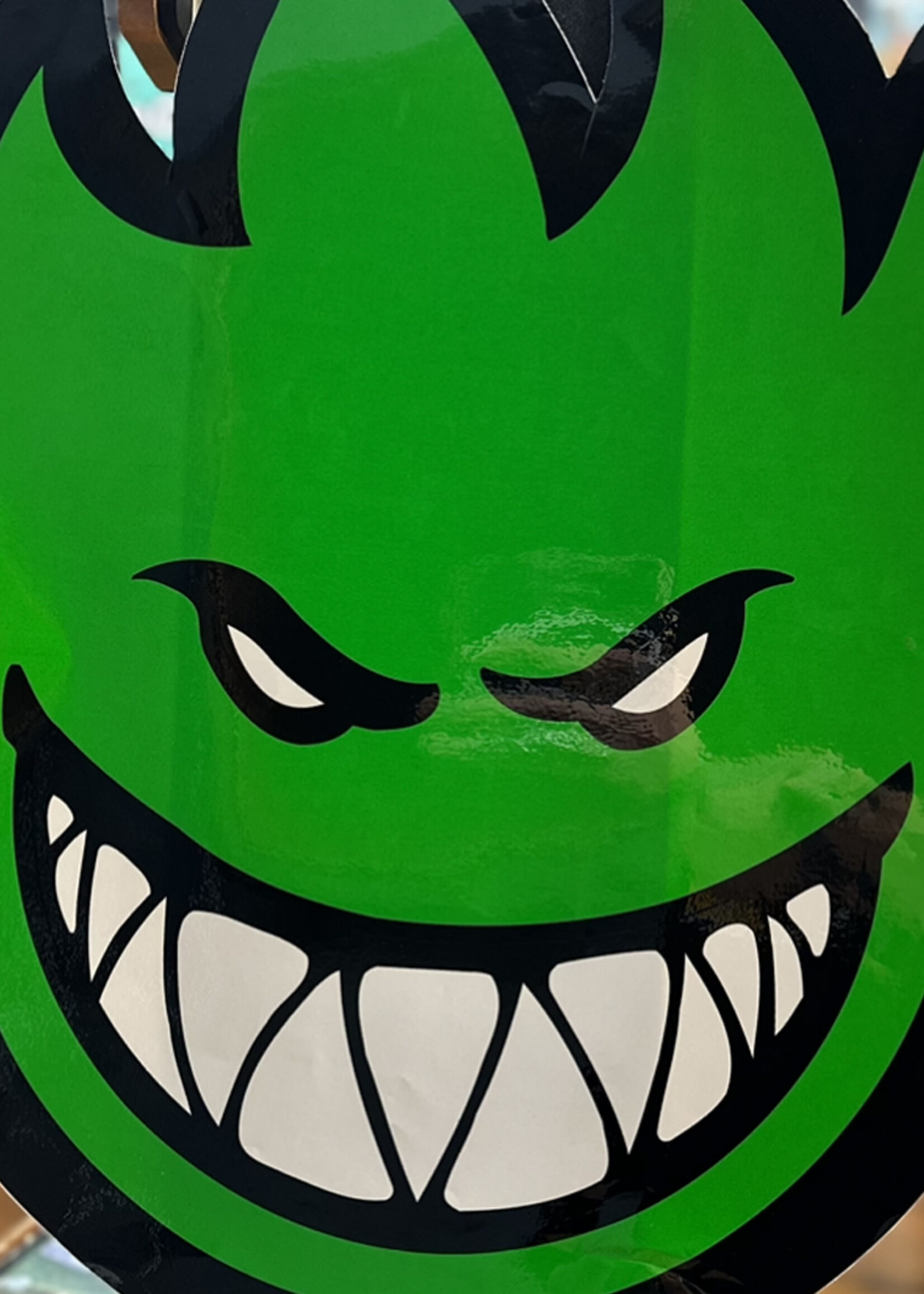 Spitfire Wheels SPITFIRE WHEELS - Bighead Fireball HUGE Green Sticker - 64cm