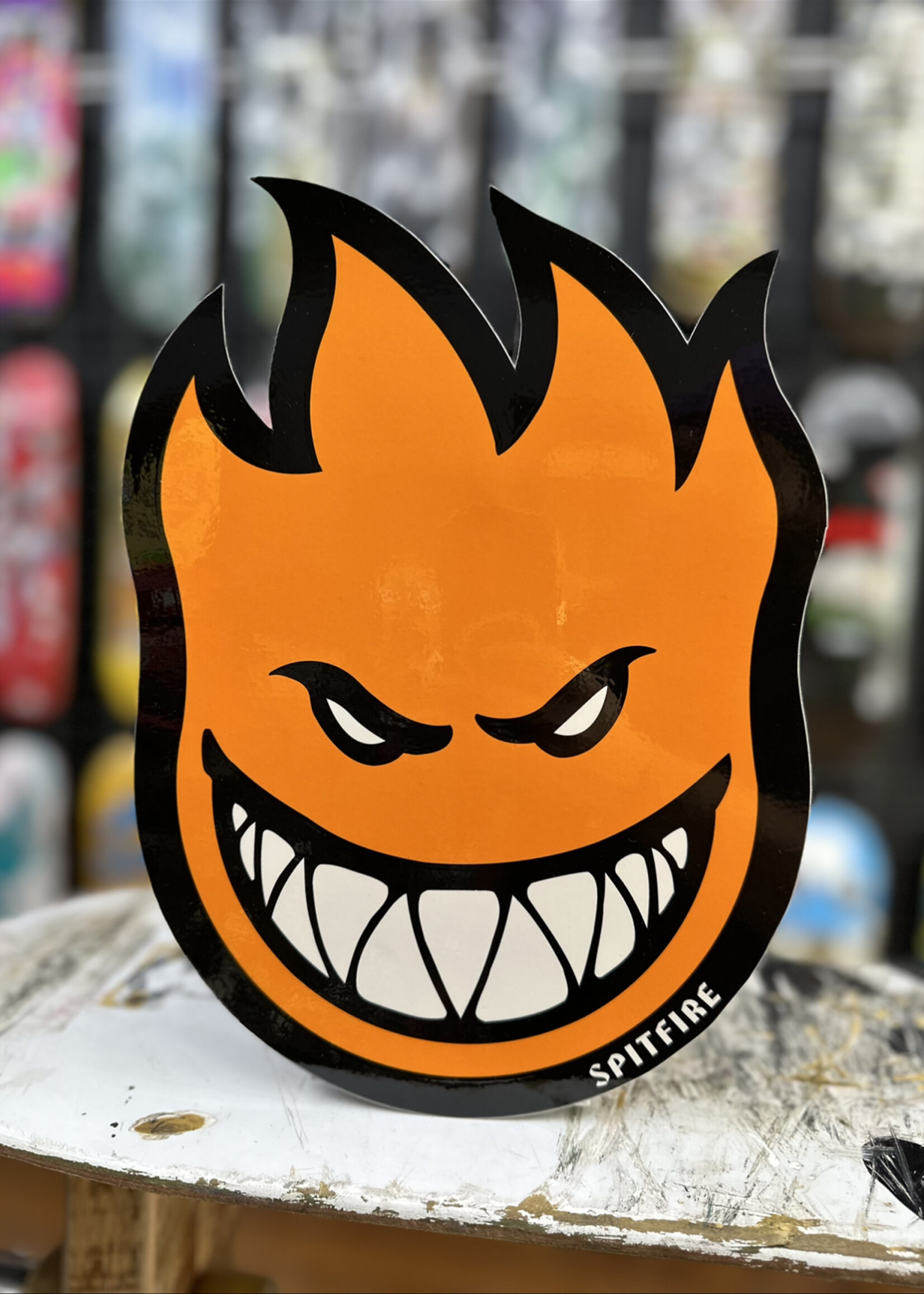 Spitfire Wheels SPITFIRE WHEELS - Bighead Fireball Large Orange Sticker - 29cm