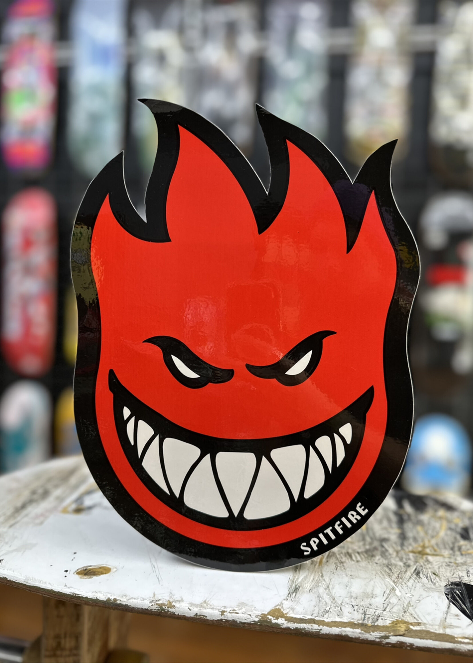 Spitfire Wheels SPITFIRE WHEELS - Bighead Fireball Large Red Sticker - 29cm