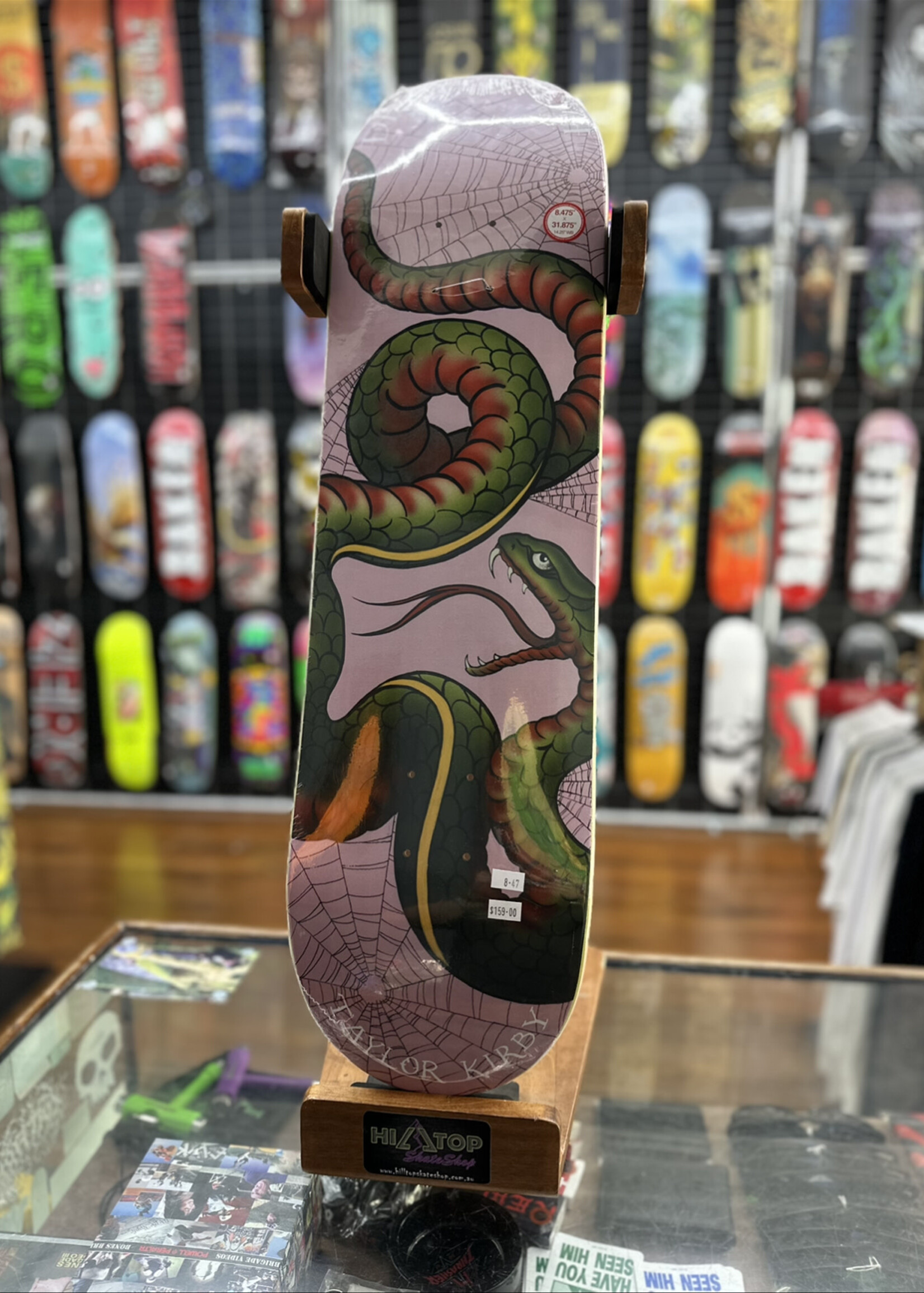 Deathwish Skateboards DEATHWISH - Taylor Kirby Snake Spirit Animal Deck - 8.475"