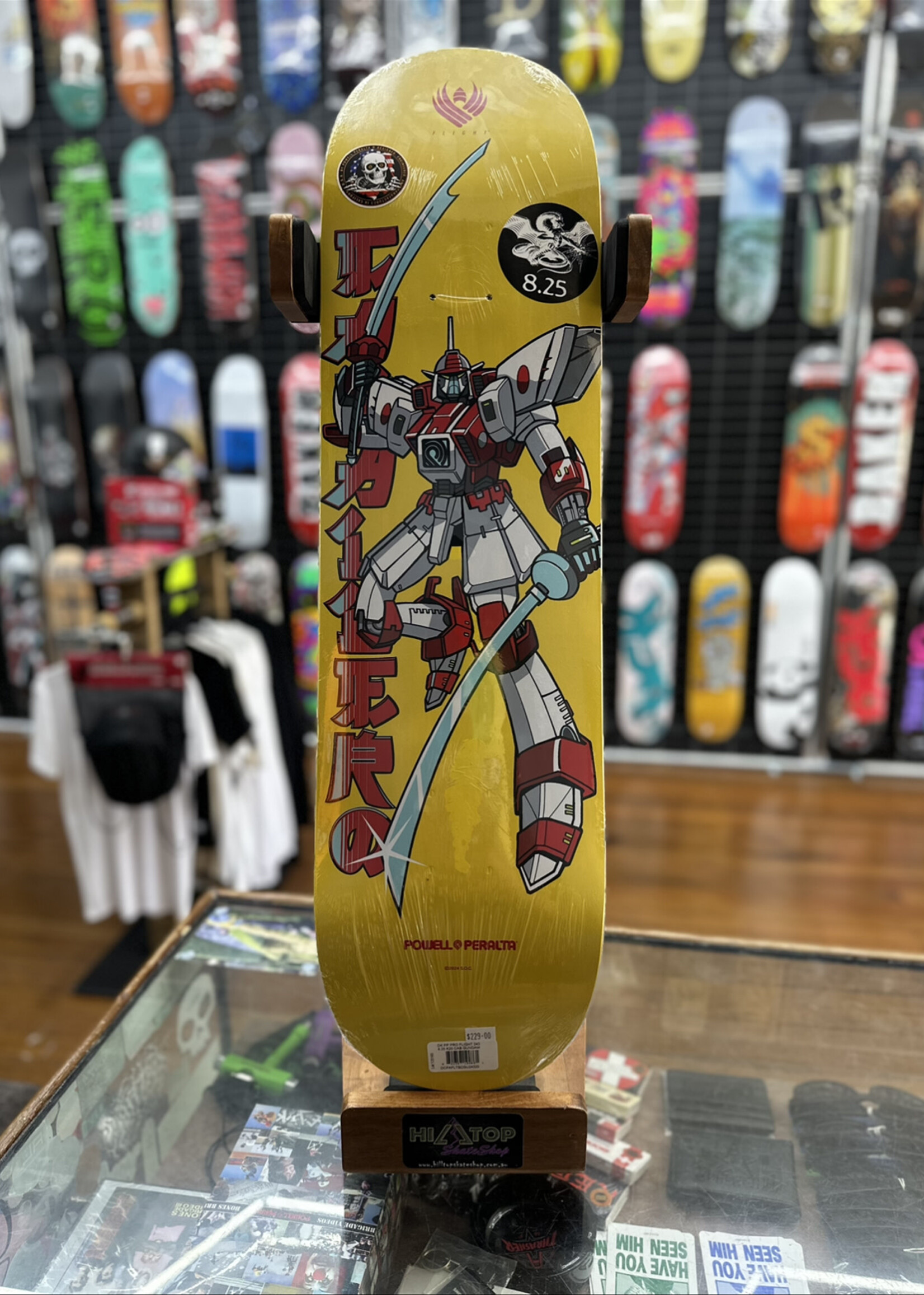 Powell Peralta POWELL PERALTA - Steve Caballero Gundam Yellow Flight Deck - 8.25"